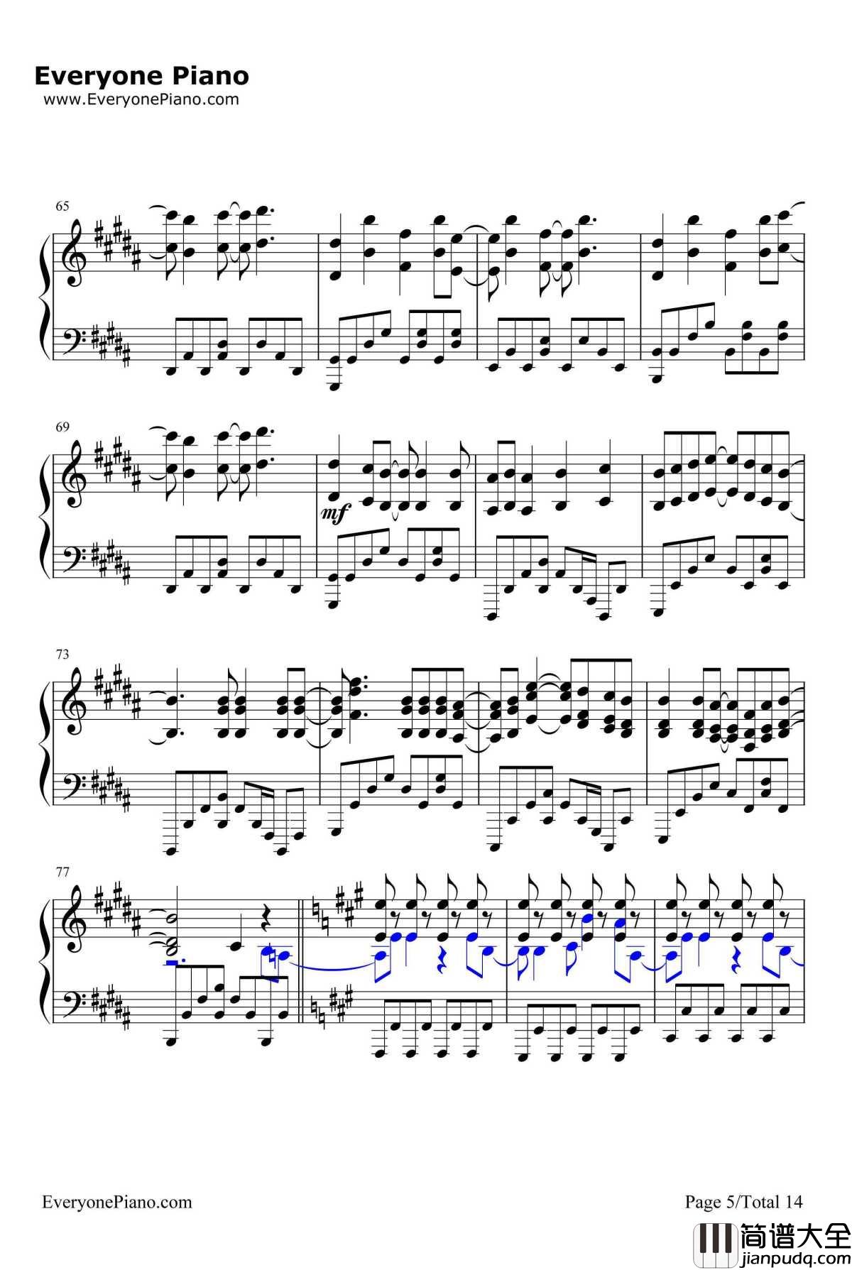 終わりの世界から钢琴谱_麻枝准やなぎなぎ_麻枝准