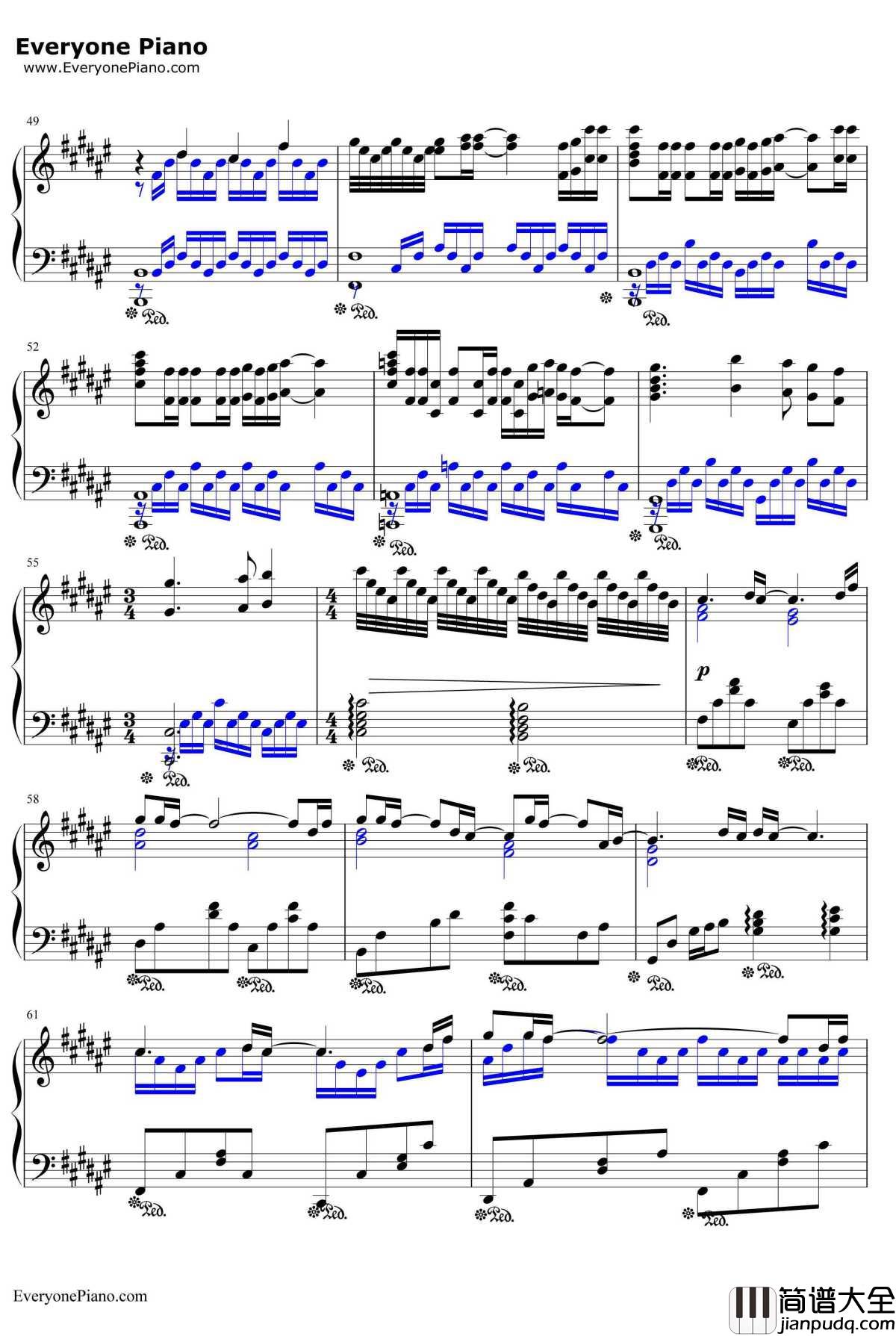 ハナミズキ钢琴谱_一青窈_花水木主题曲