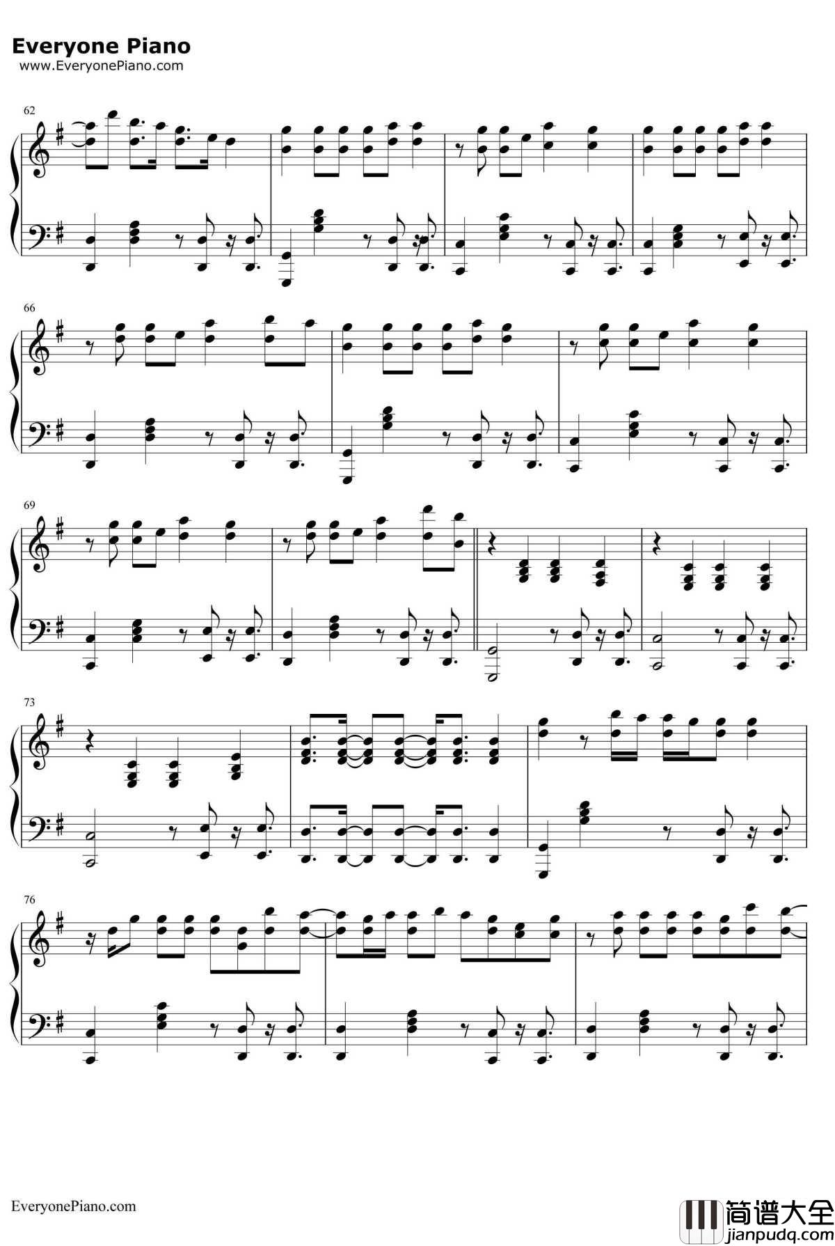 22钢琴谱_TaylorSwift