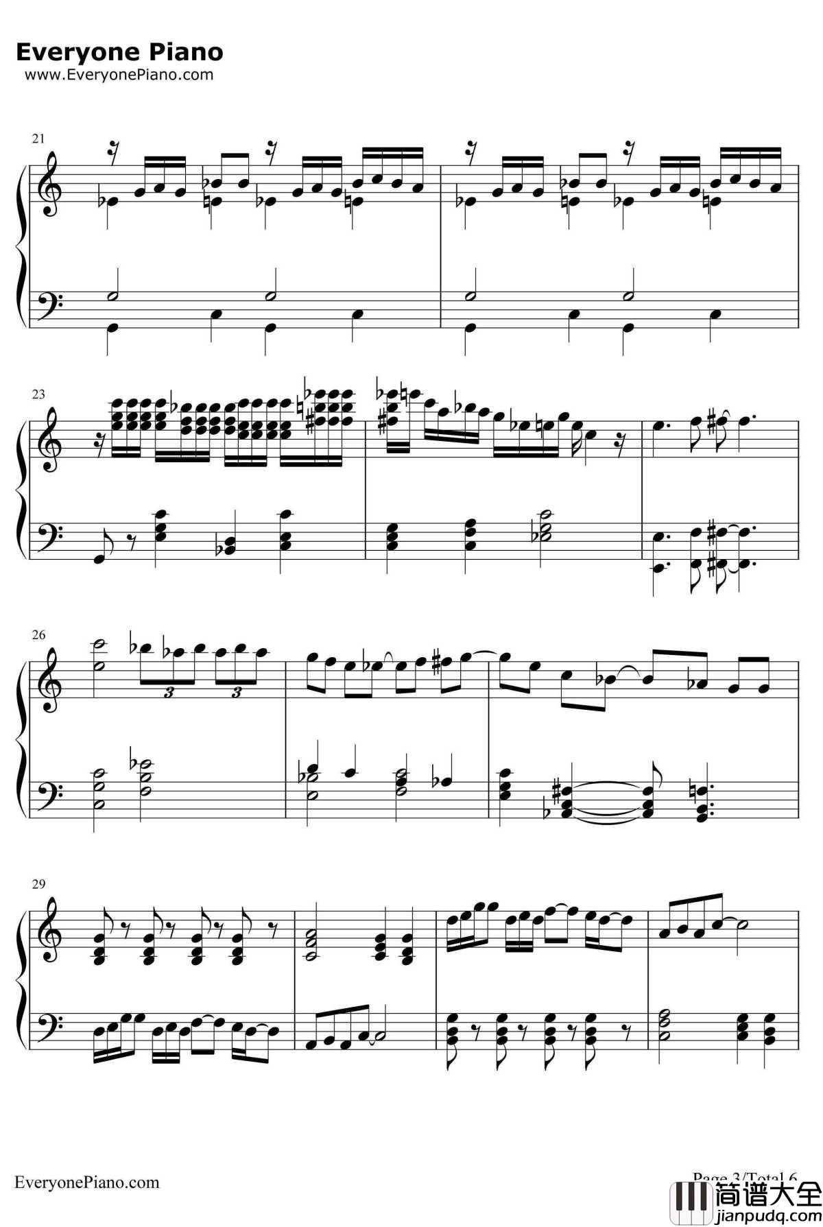 蓝色狂想曲钢琴谱_乔治·格什温GeorgeGershwin_乔治·格什温