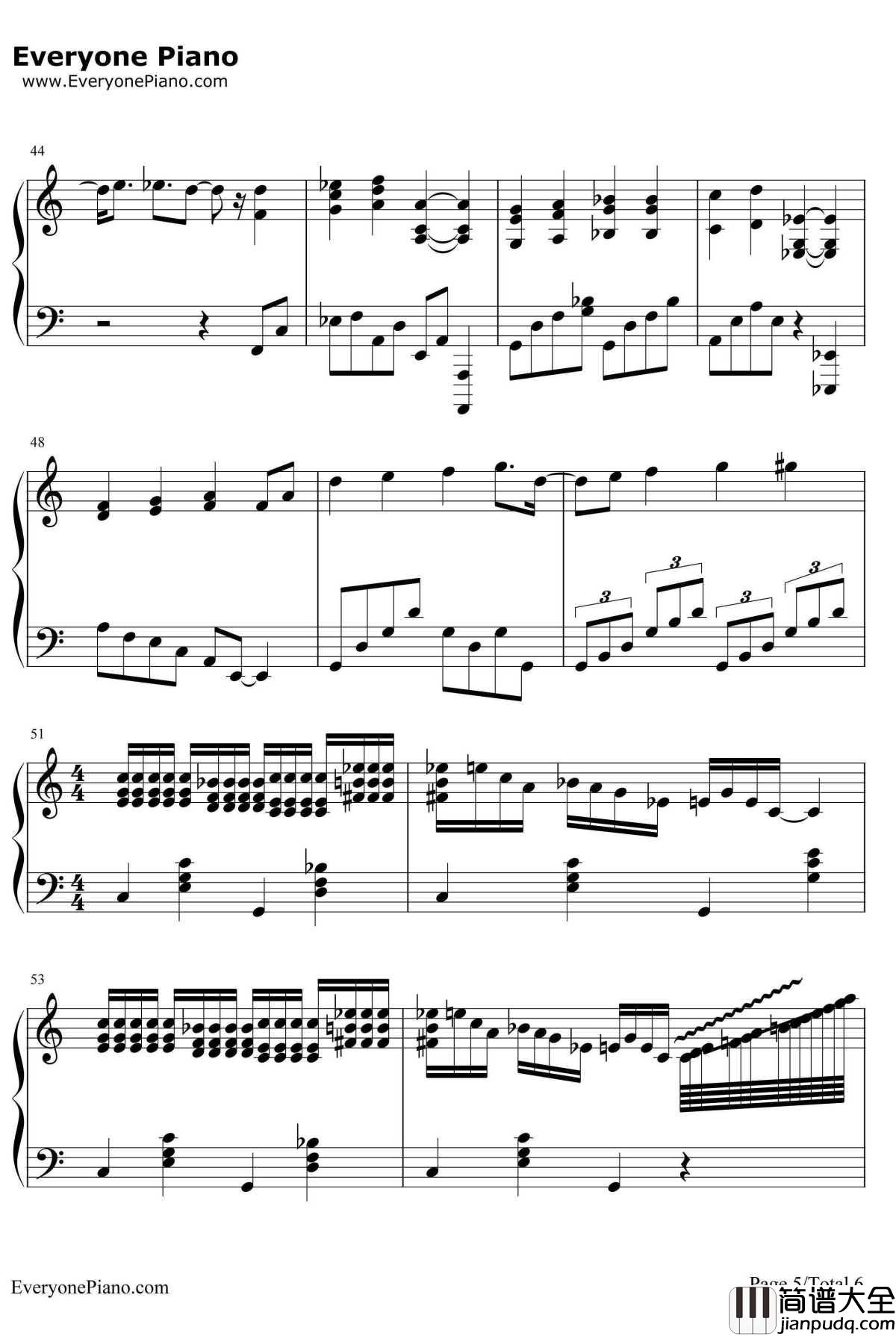 蓝色狂想曲钢琴谱_乔治·格什温GeorgeGershwin_乔治·格什温