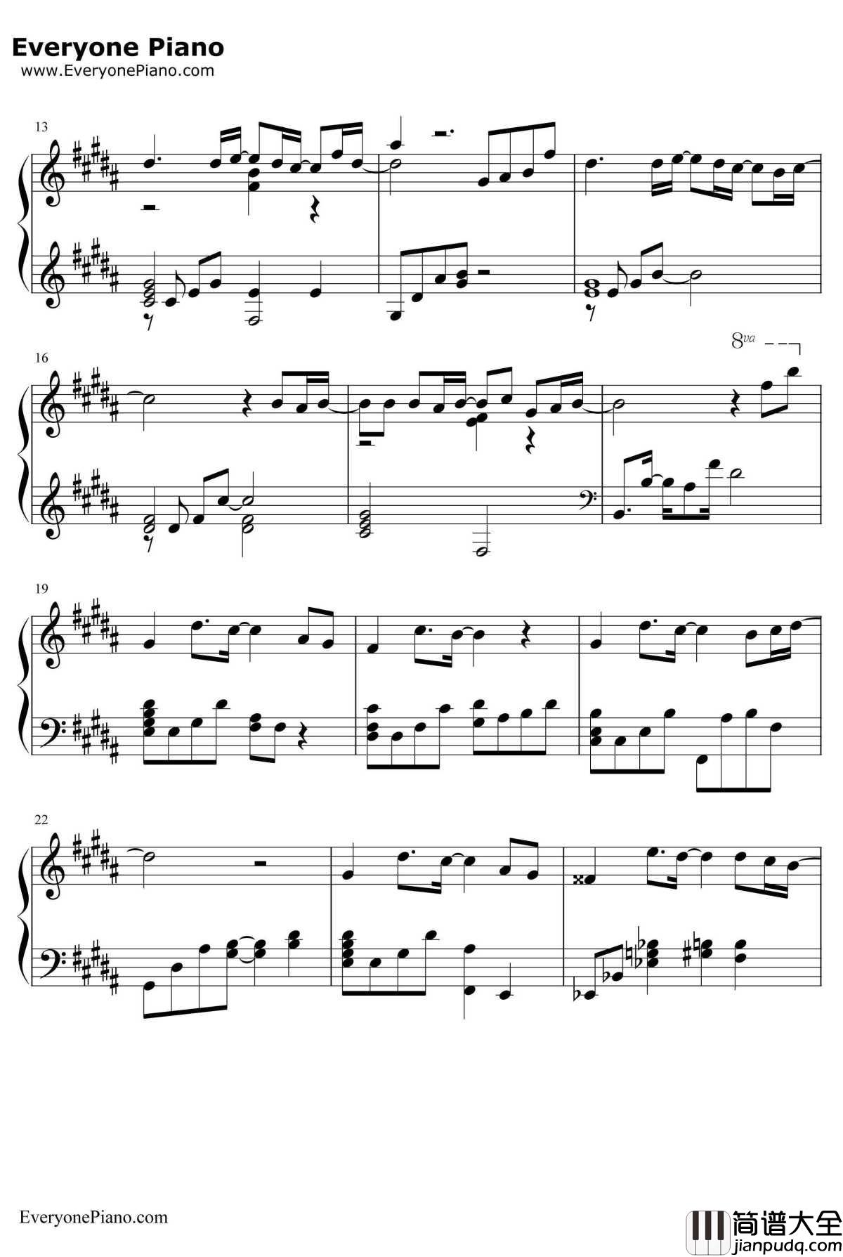 Only_Human钢琴谱_K(姜尹成)_一公升眼泪主题曲