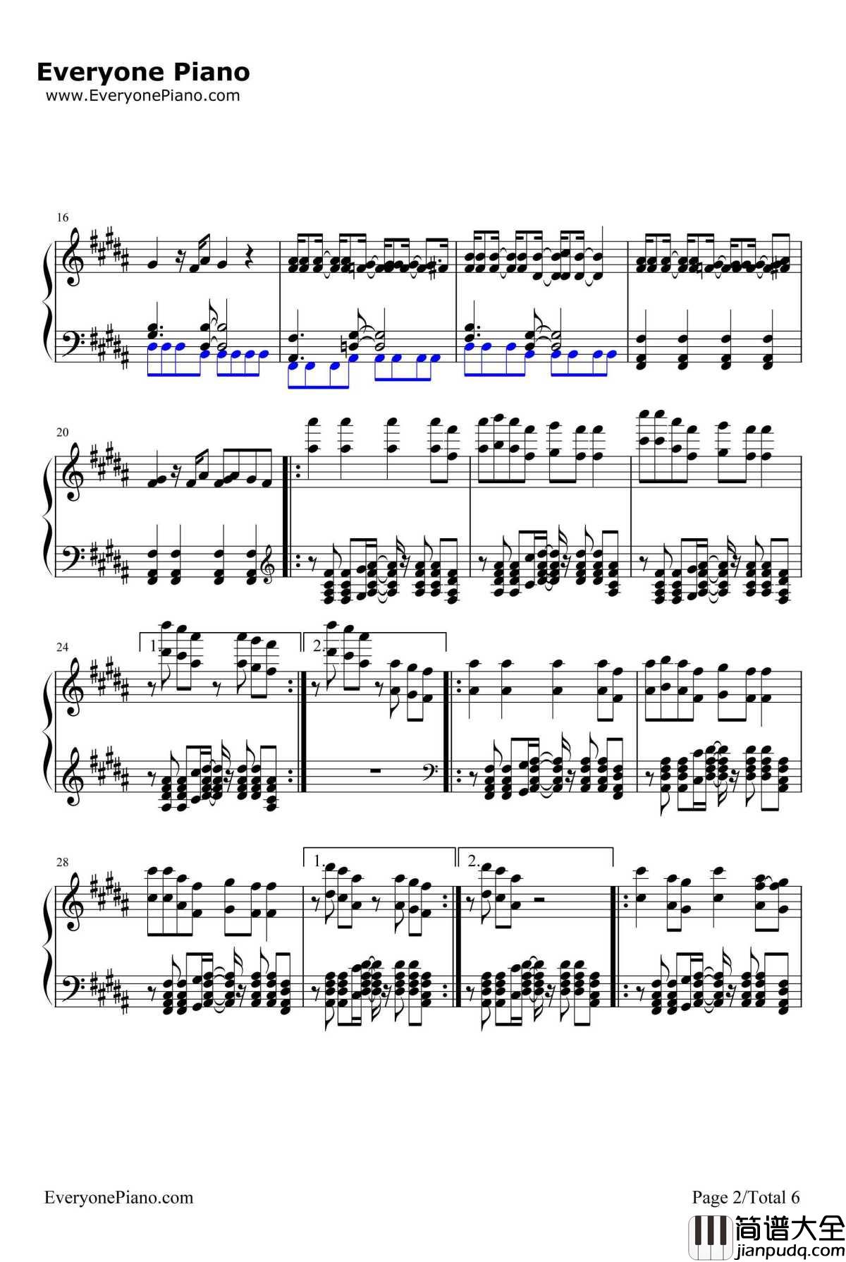 Don't_Want_You_Back钢琴谱_Bakermat