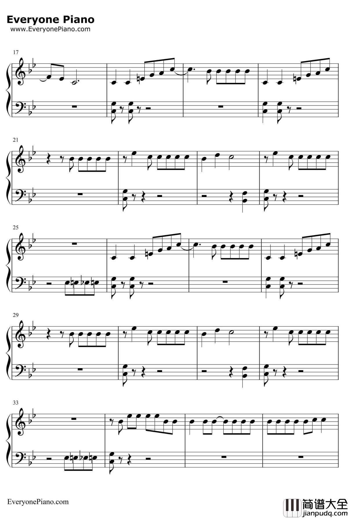 Bang_Bang钢琴谱_JessieJ&ArianaGrande&NickiMinaj