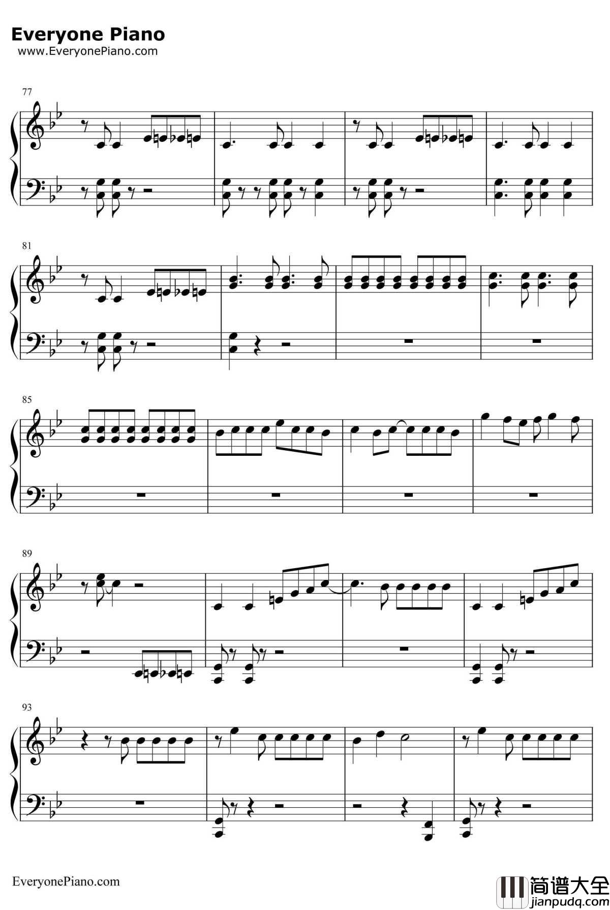 Bang_Bang钢琴谱_JessieJ&ArianaGrande&NickiMinaj