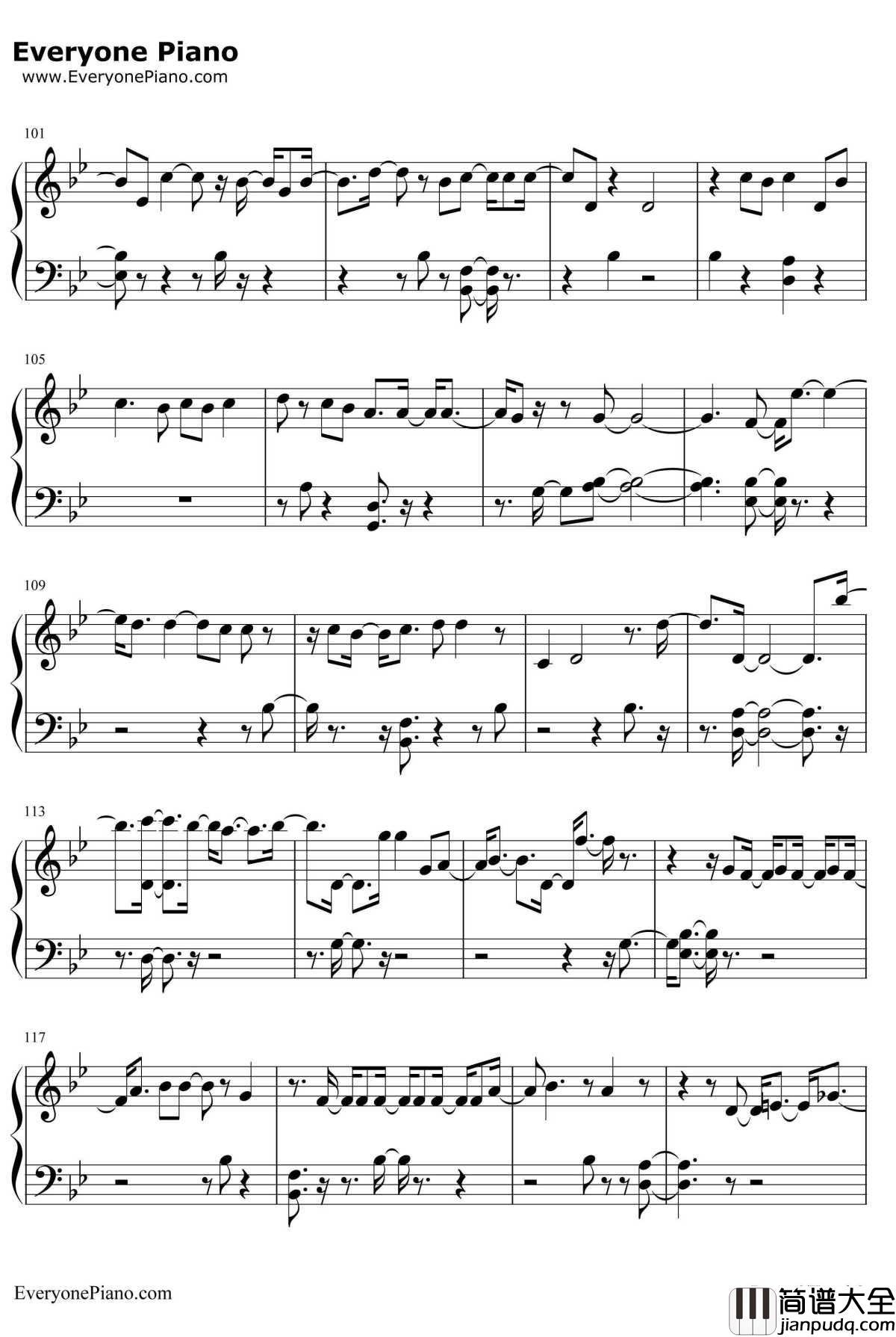 Lonely钢琴谱_Sistar