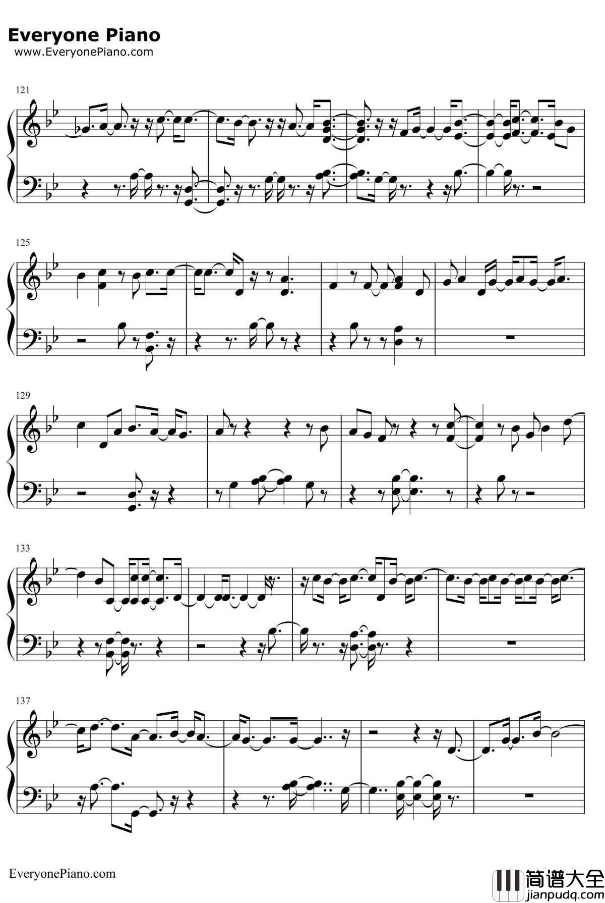 Lonely钢琴谱_Sistar