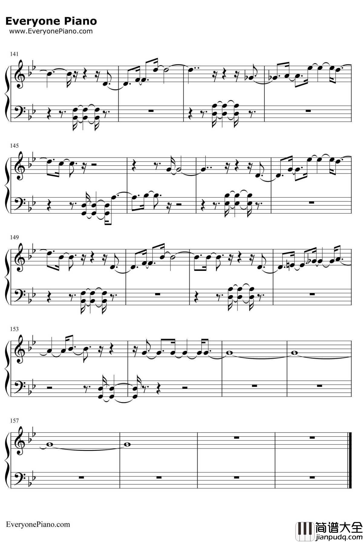 Lonely钢琴谱_Sistar