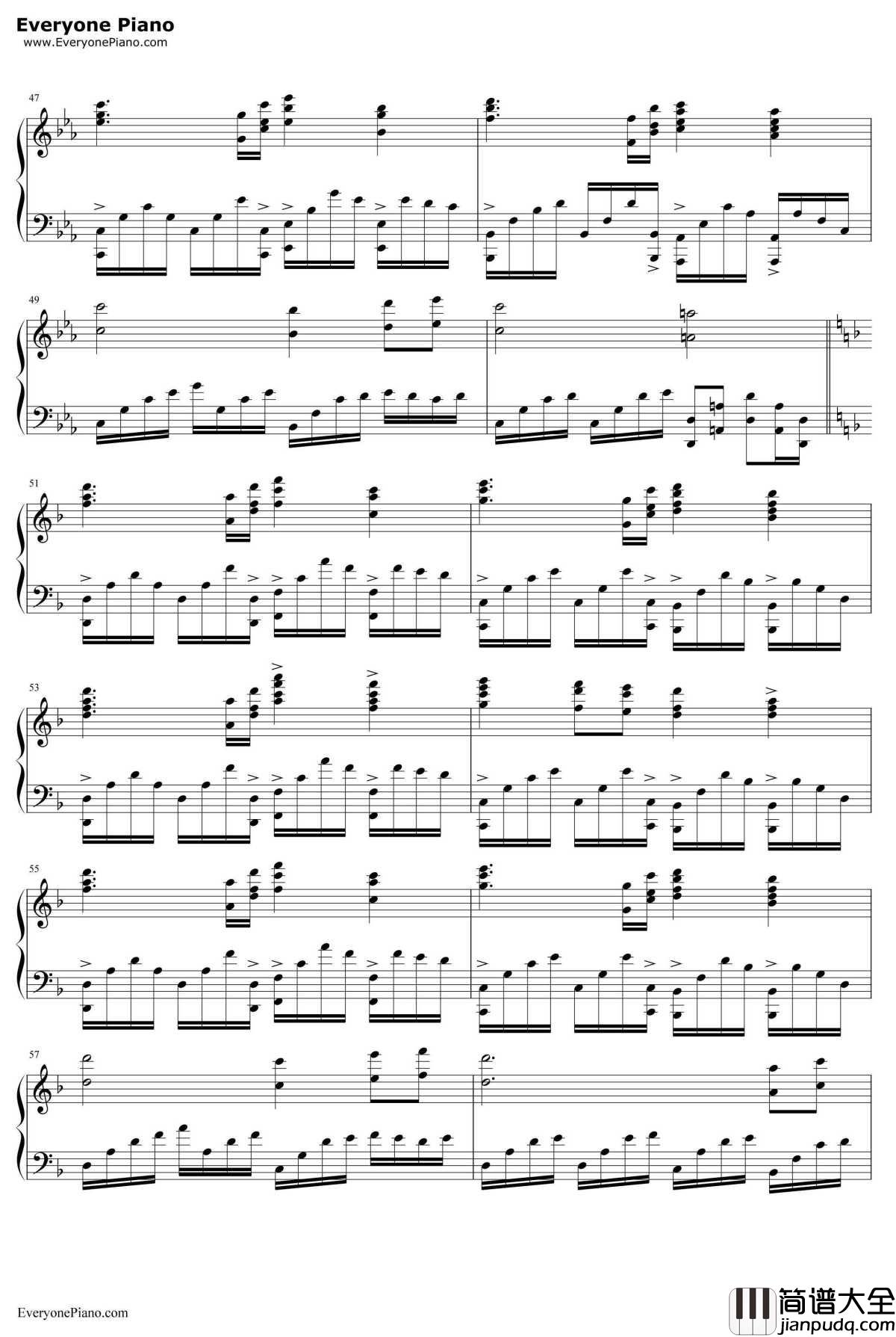 Arrival_To_Earth钢琴谱_SteveJablonsky_第一代_变形金刚_OST