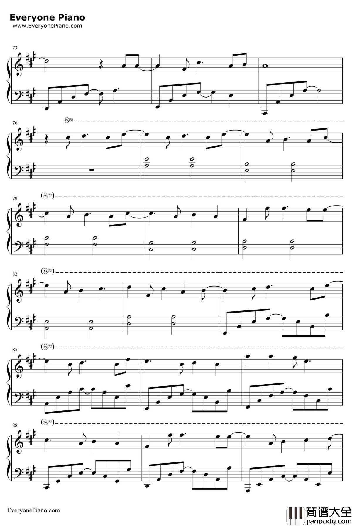 我还想她钢琴谱_林俊杰_爱情睡醒了插曲