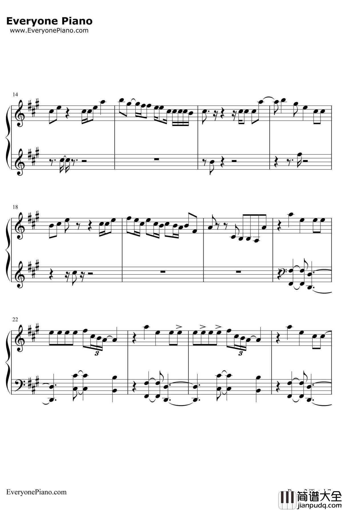 Most_Girls钢琴谱_HaileeSteinfeld