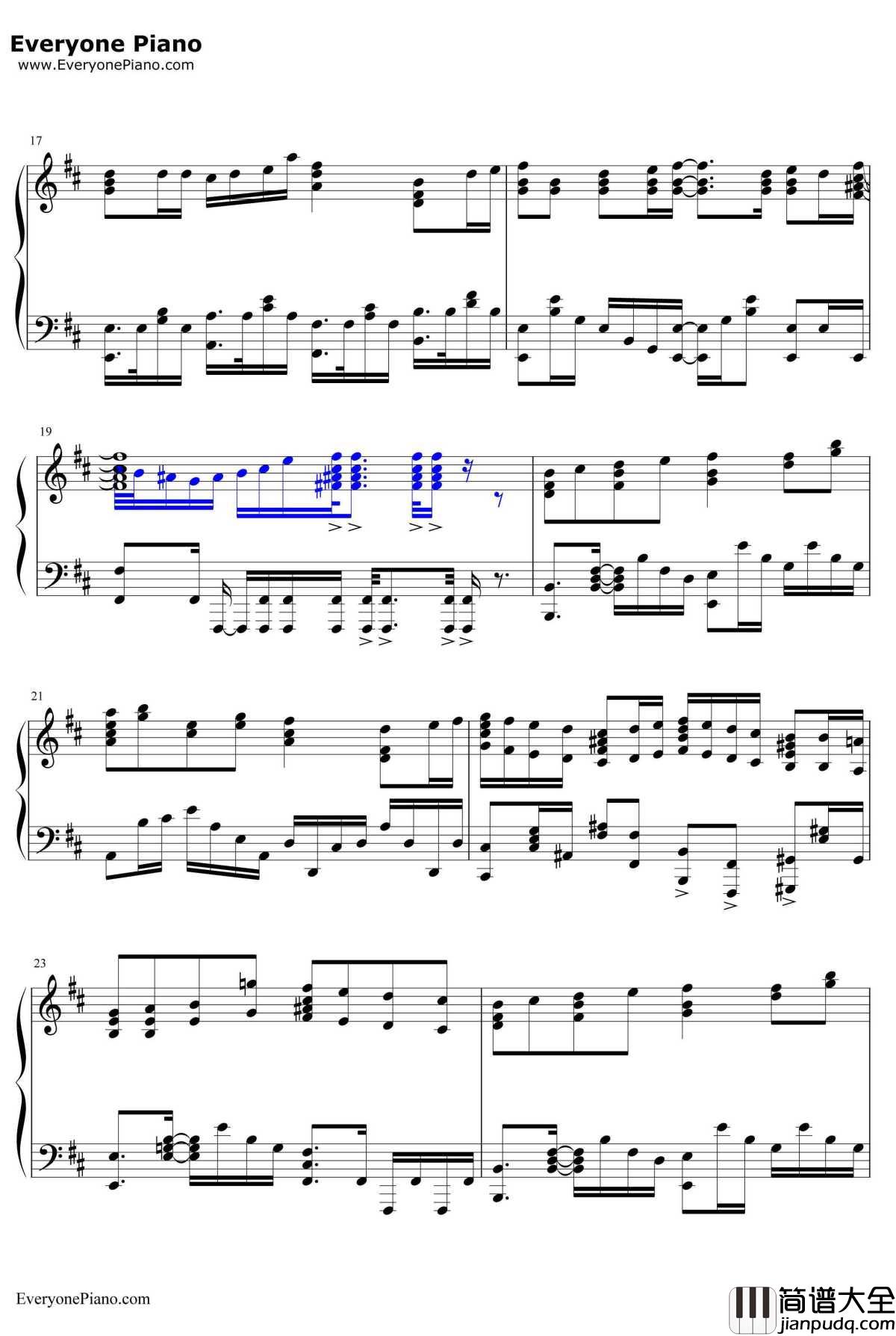热情のスペクトラム钢琴谱_生物股长_七大罪OP