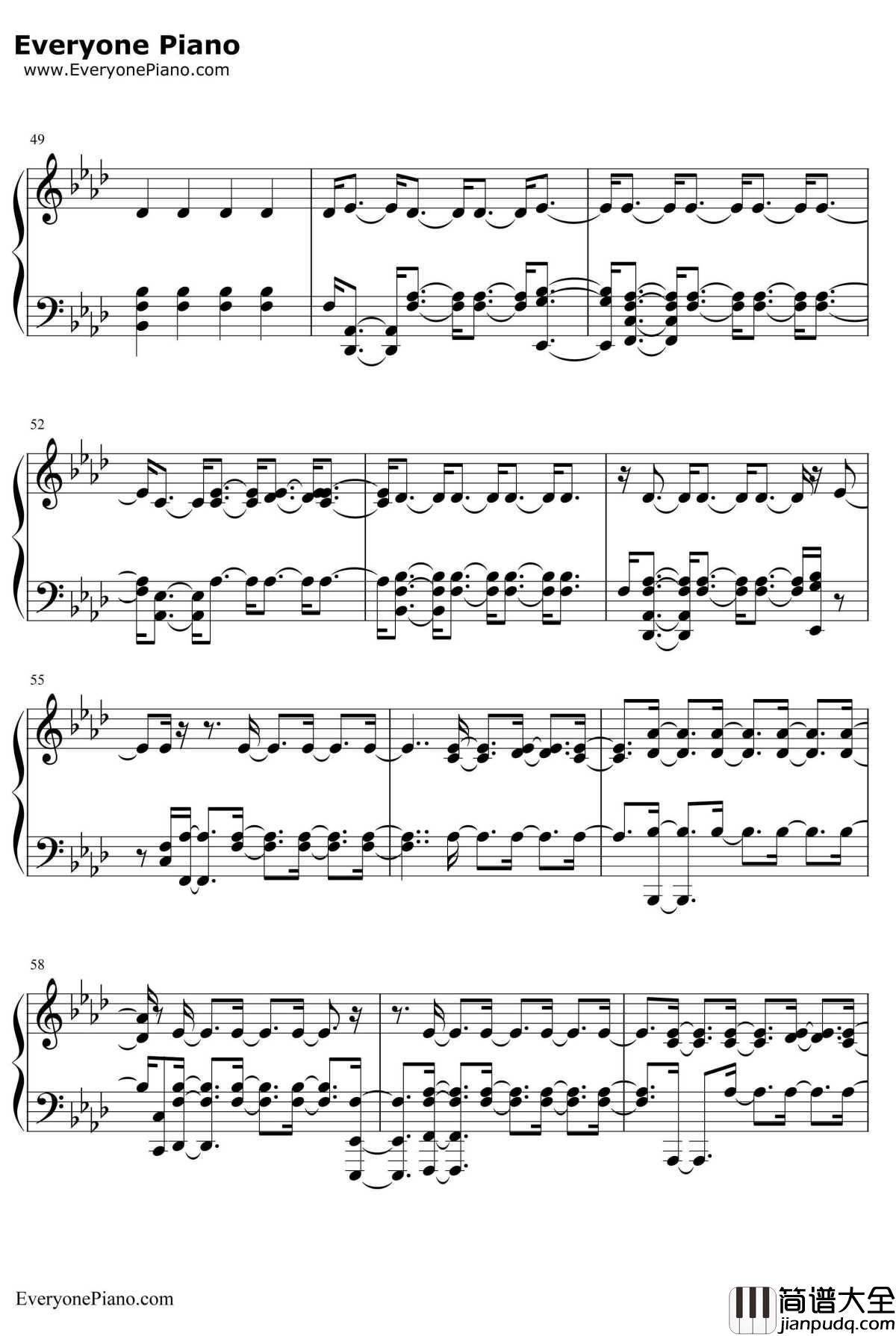 Sorry钢琴谱_Halsey