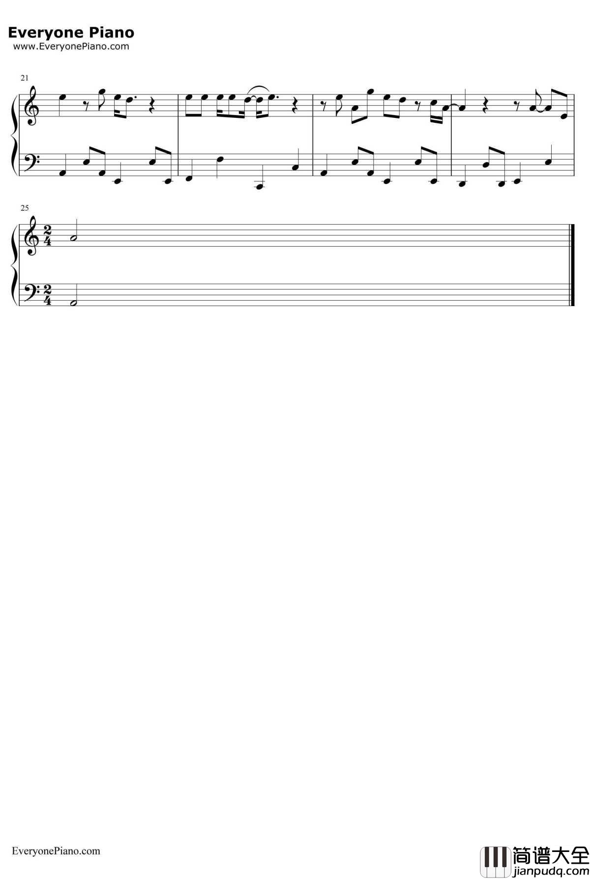 男孩钢琴谱_梁博