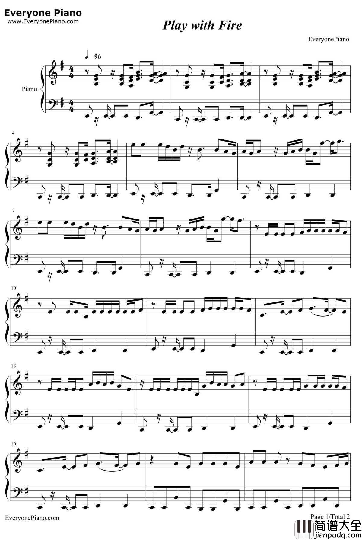 Play_with_Fire钢琴谱__BlackPink