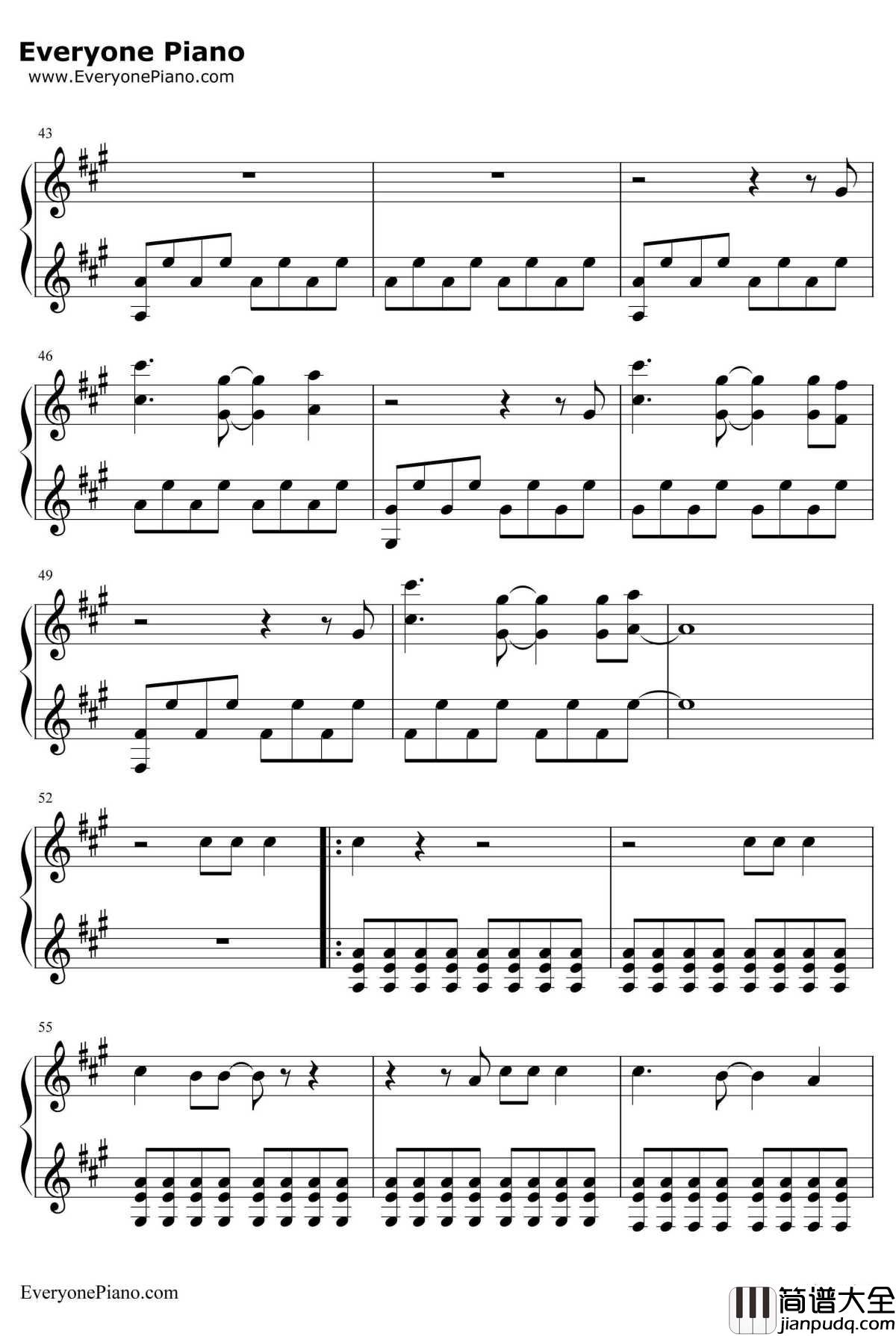 Chasing_Cars伴奏钢琴谱_SnowPatrol