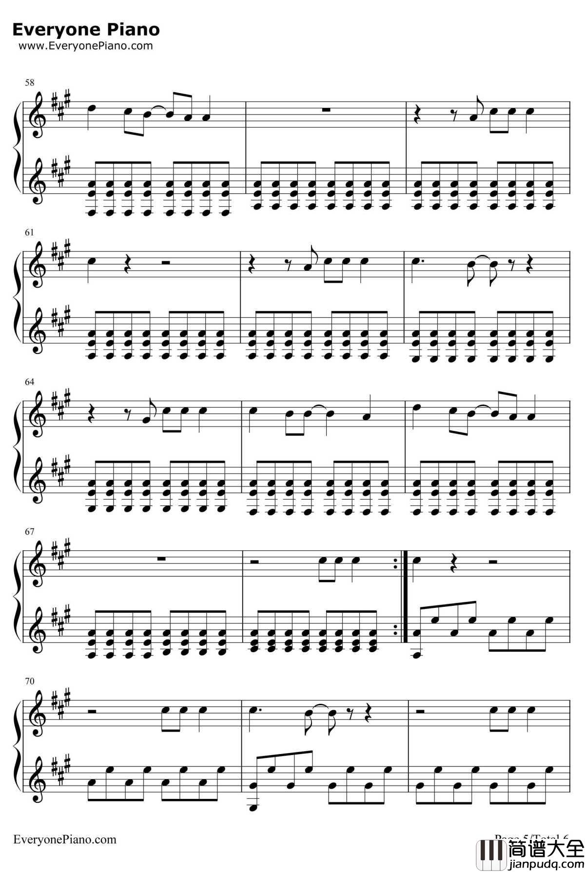 Chasing_Cars伴奏钢琴谱_SnowPatrol