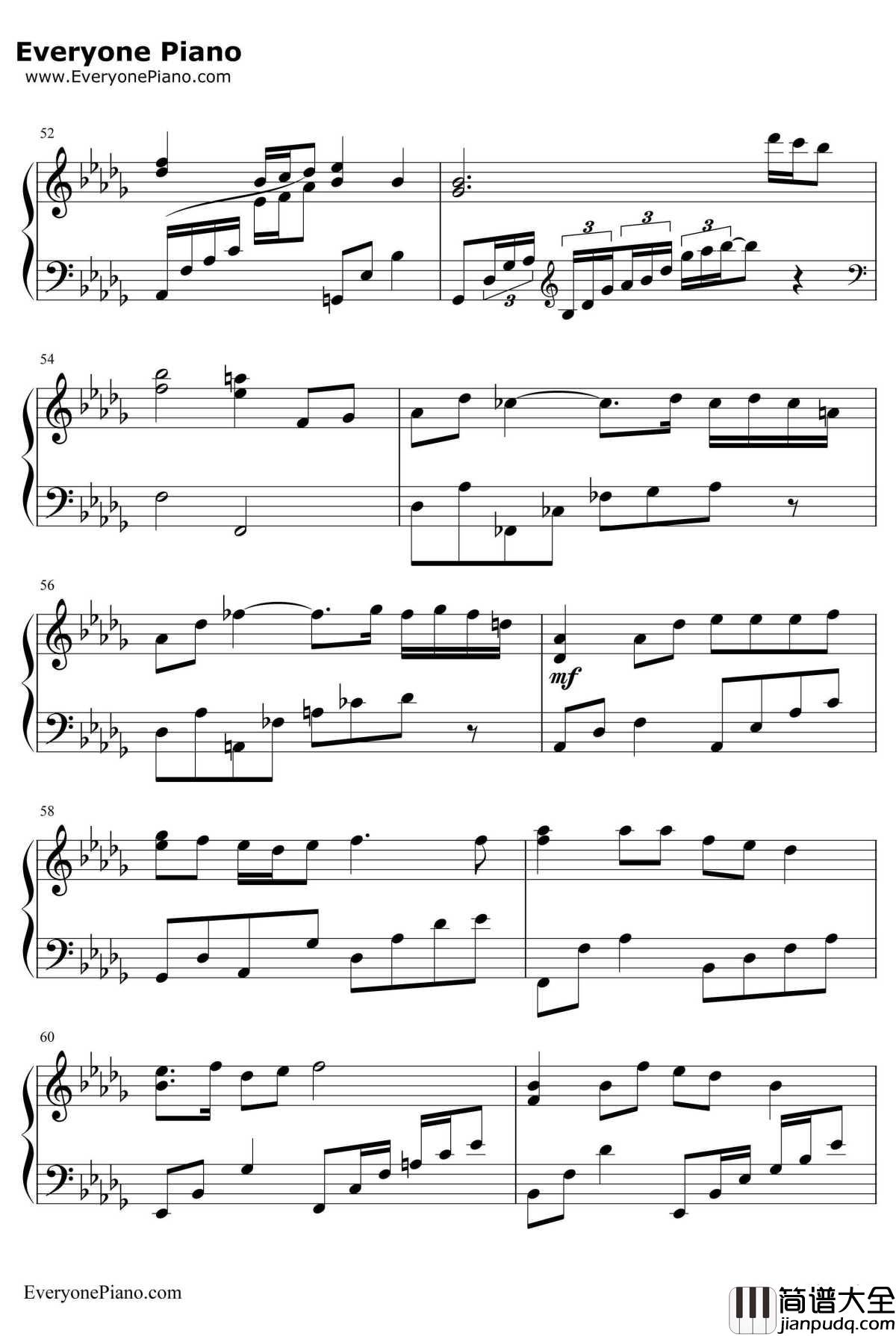 爱的回答钢琴谱_辛晓琪