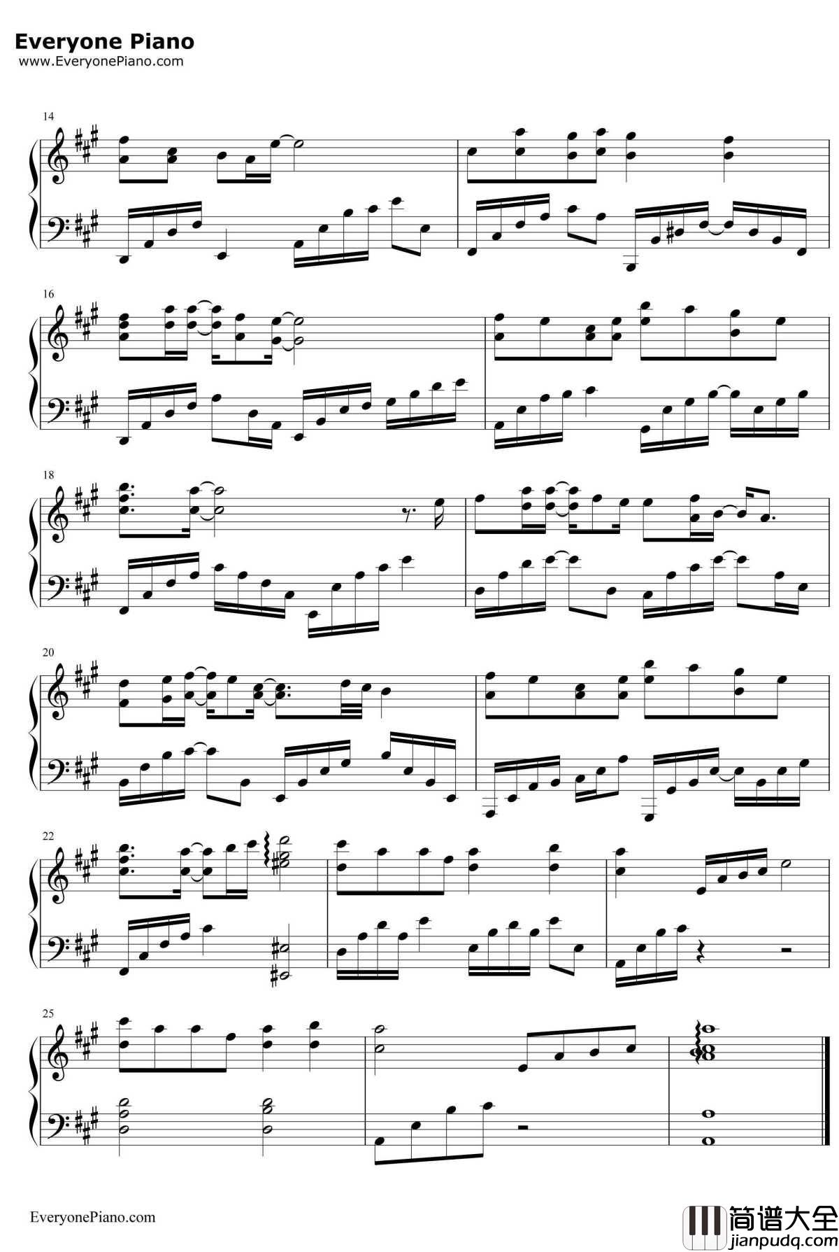 借过钢琴谱_印子月_旋风少女插曲