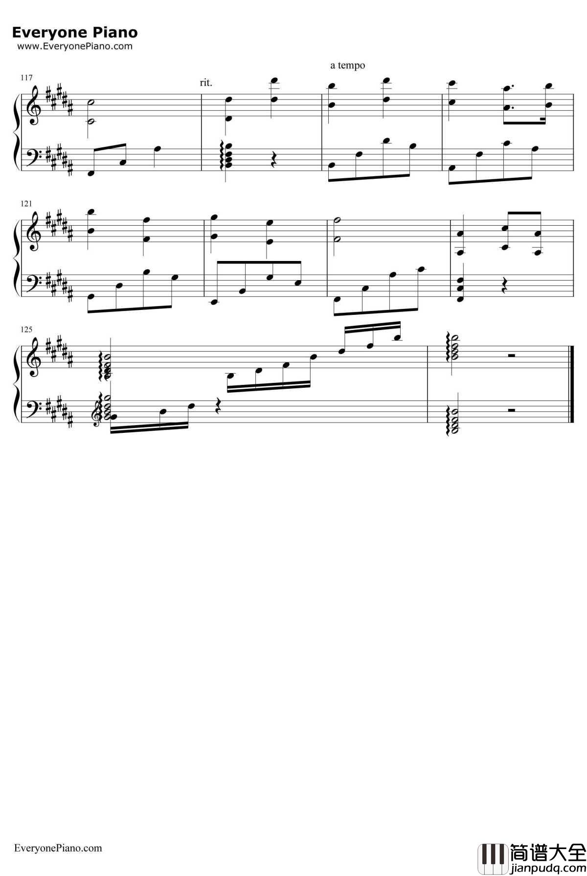 我的骄傲钢琴谱__容祖儿