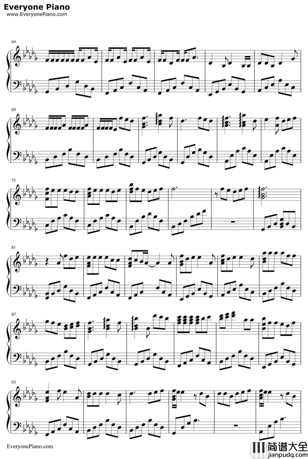 12点30分钢琴谱__BEAST