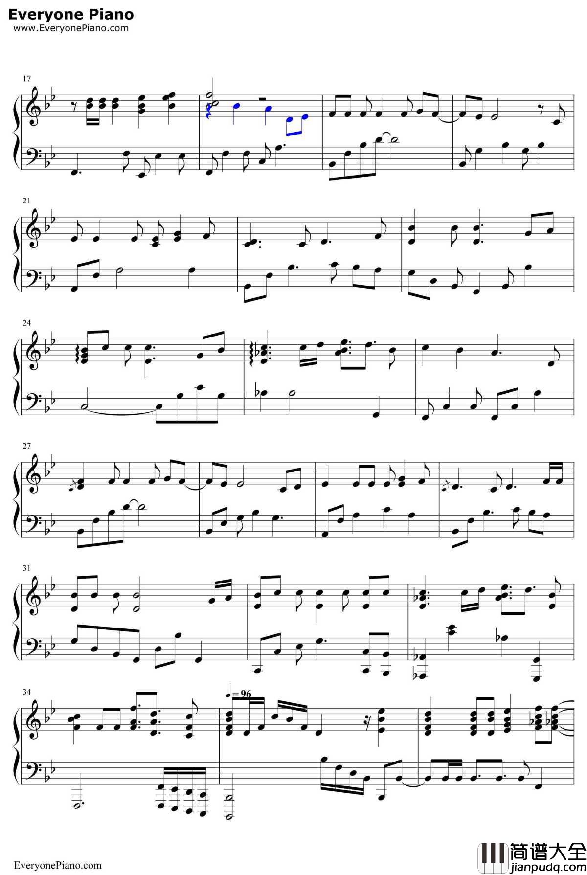 Circle_of_Life钢琴谱_EltonJohn_狮子王片头曲