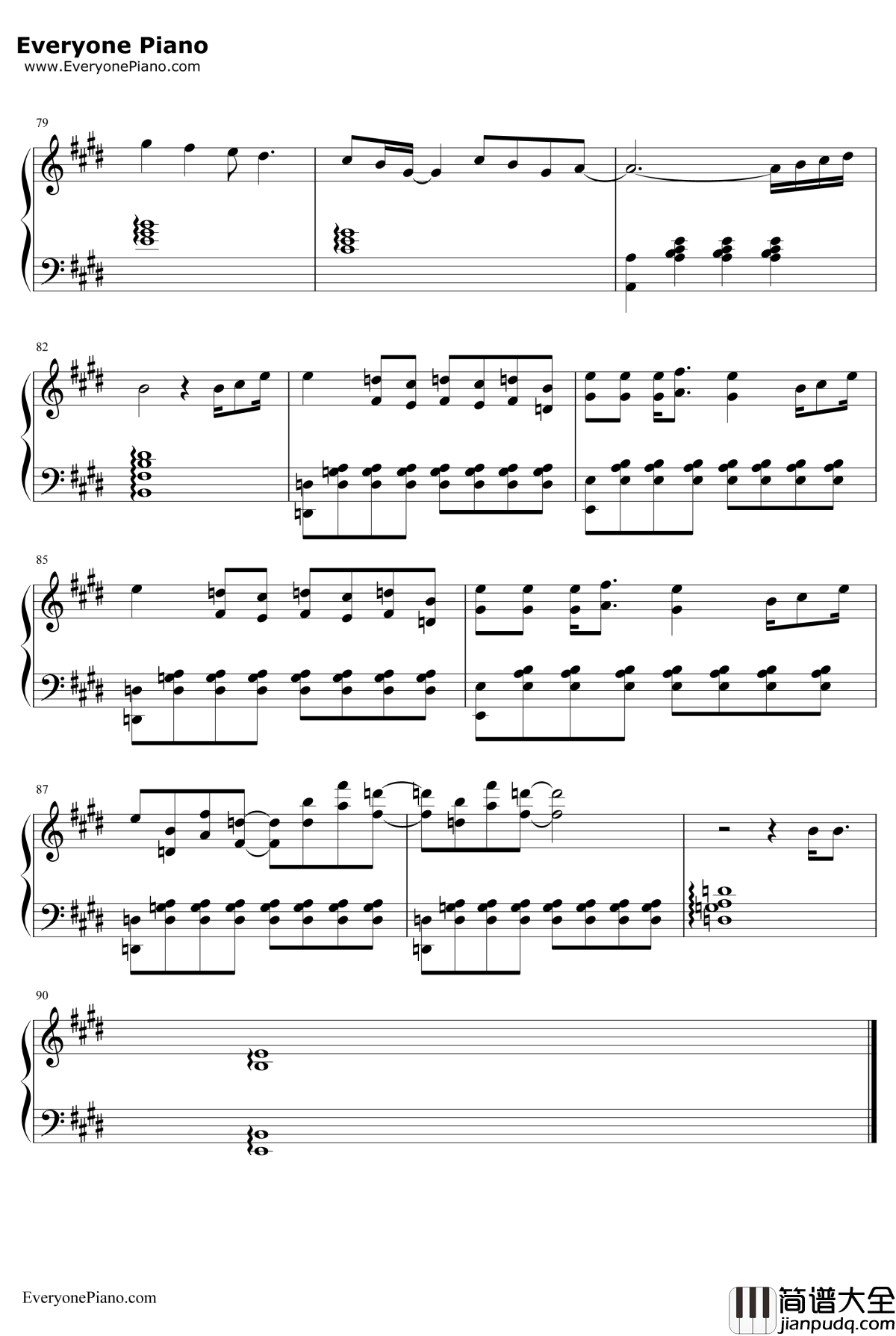 这天钢琴谱_苏打绿