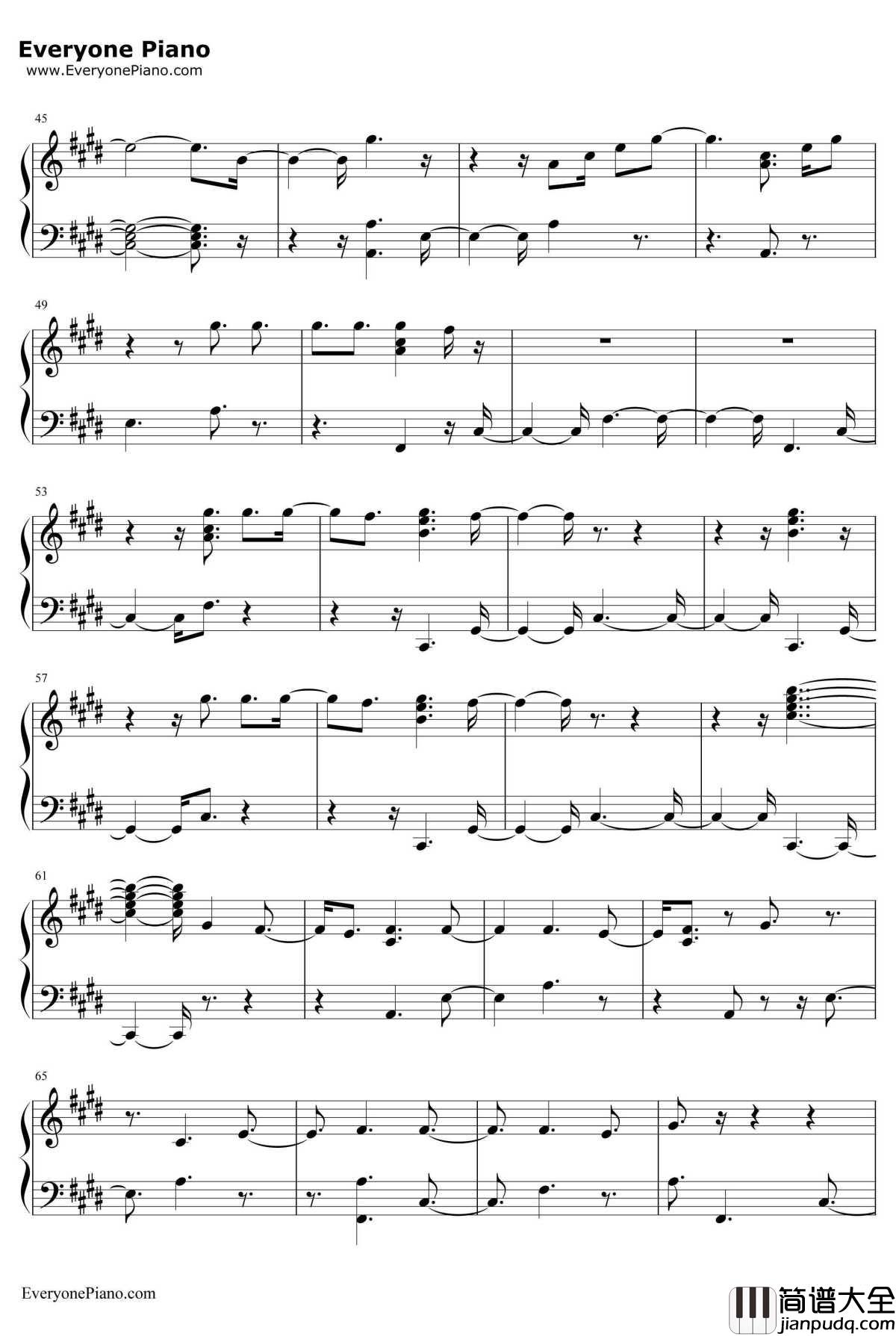 Witness钢琴谱_KatyPerry