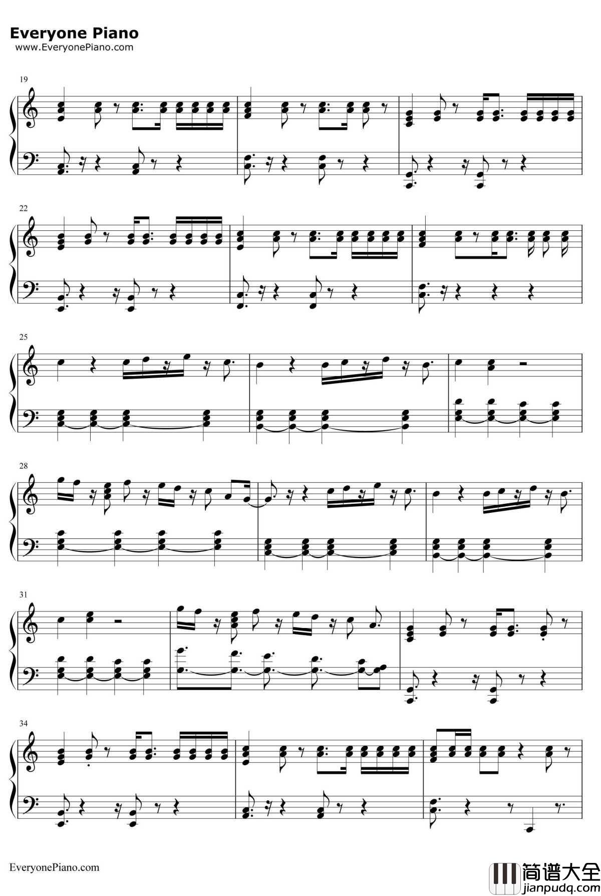 Empty钢琴谱_WINNER