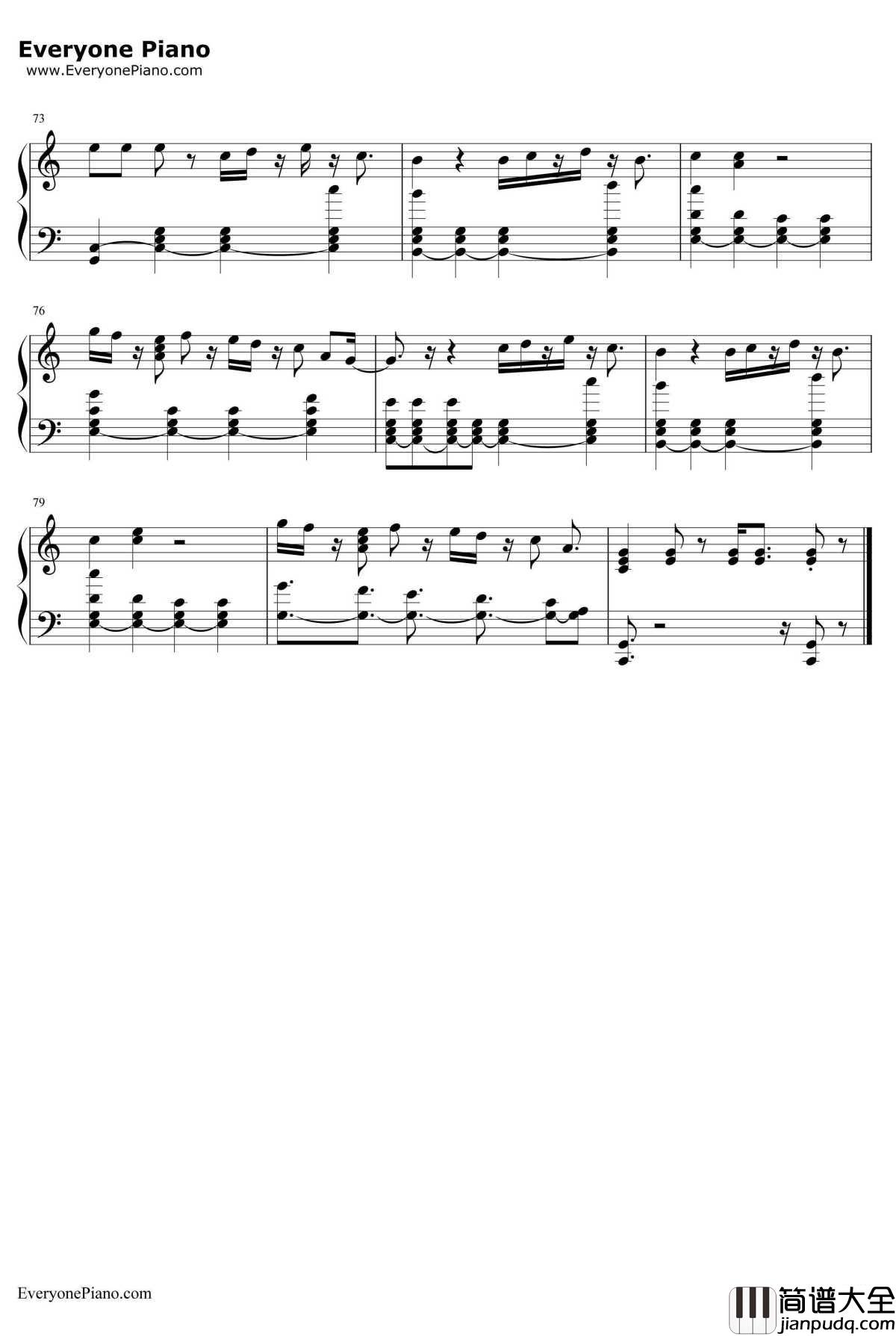 Empty钢琴谱_WINNER