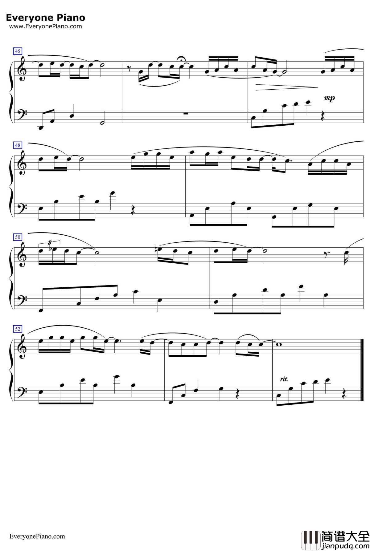 Only_With_My_Heart钢琴谱_朴正炫_只在心里_继承者们OST