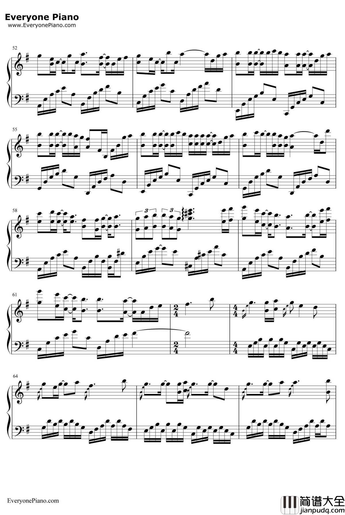 A_lone_On_The_Way钢琴谱_Pianoboy