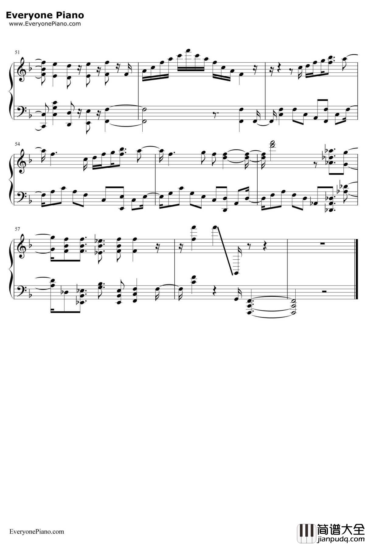 Tomorrow钢琴谱_Machico_为美好的世界献上祝福第二季OP