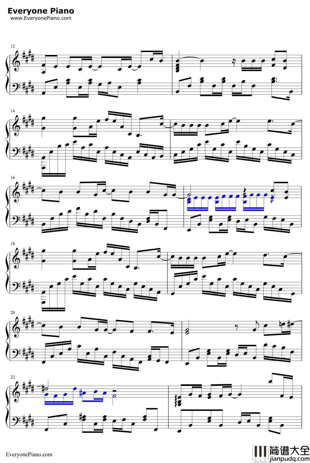 你的背包钢琴谱_陈奕迅