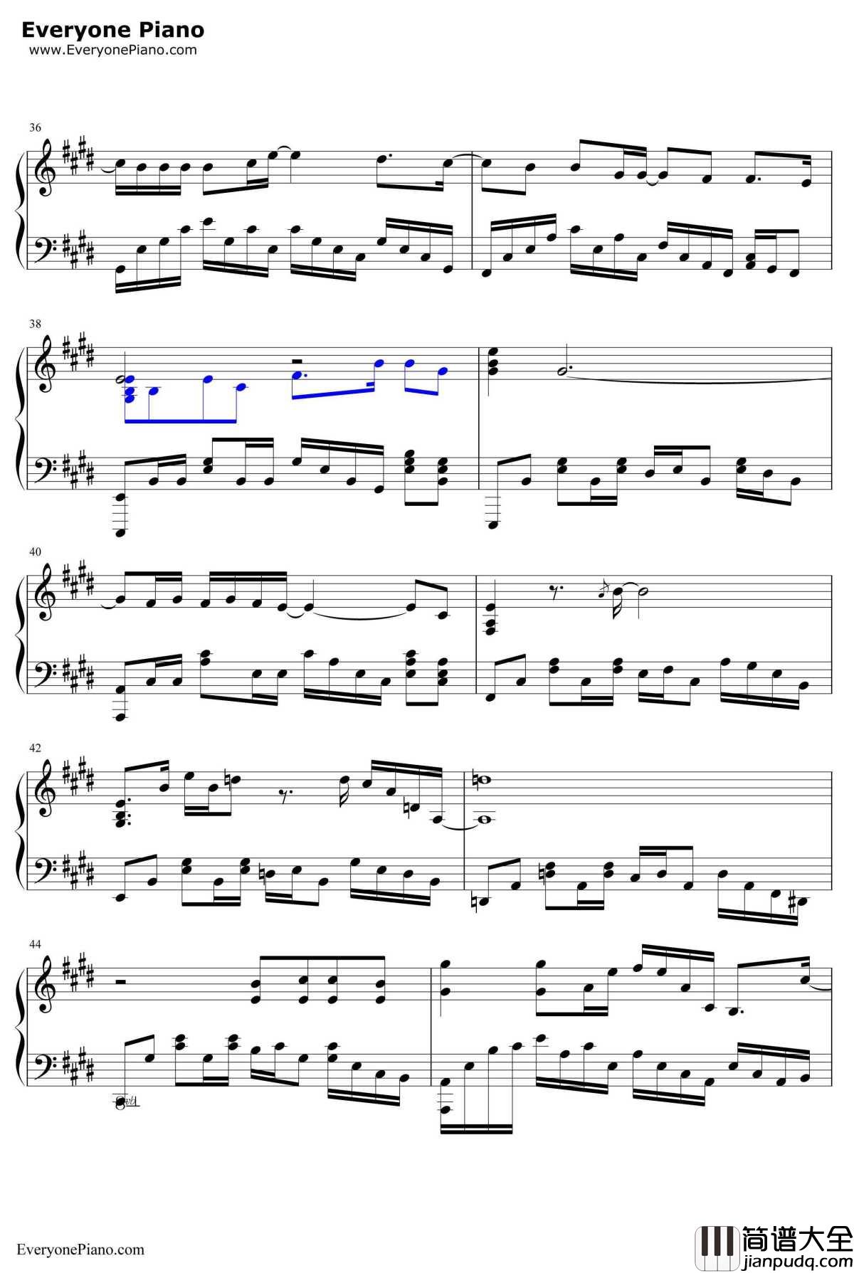 你的背包钢琴谱_陈奕迅