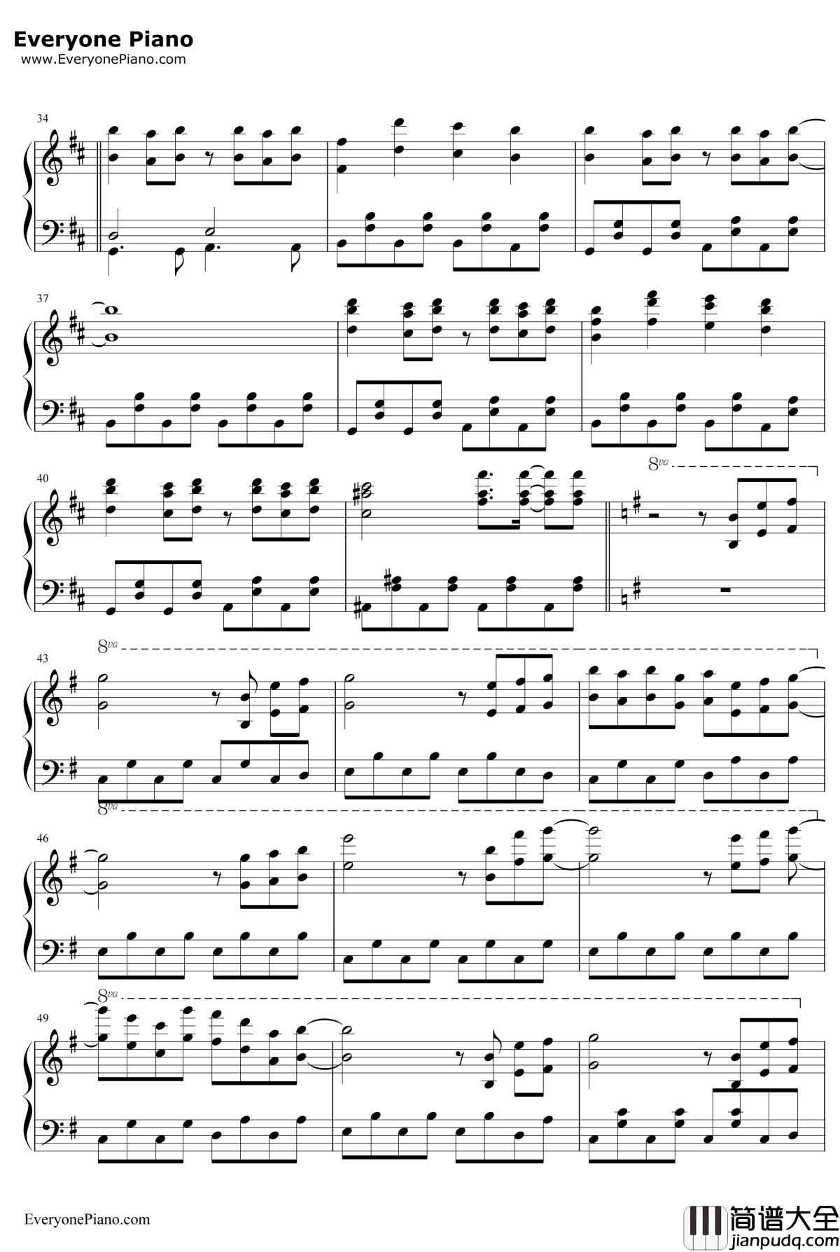 幽雅に咲かせ墨染の桜~BorderofLife钢琴谱_东方Project_幽雅に咲かせ墨染の桜~BorderofLife