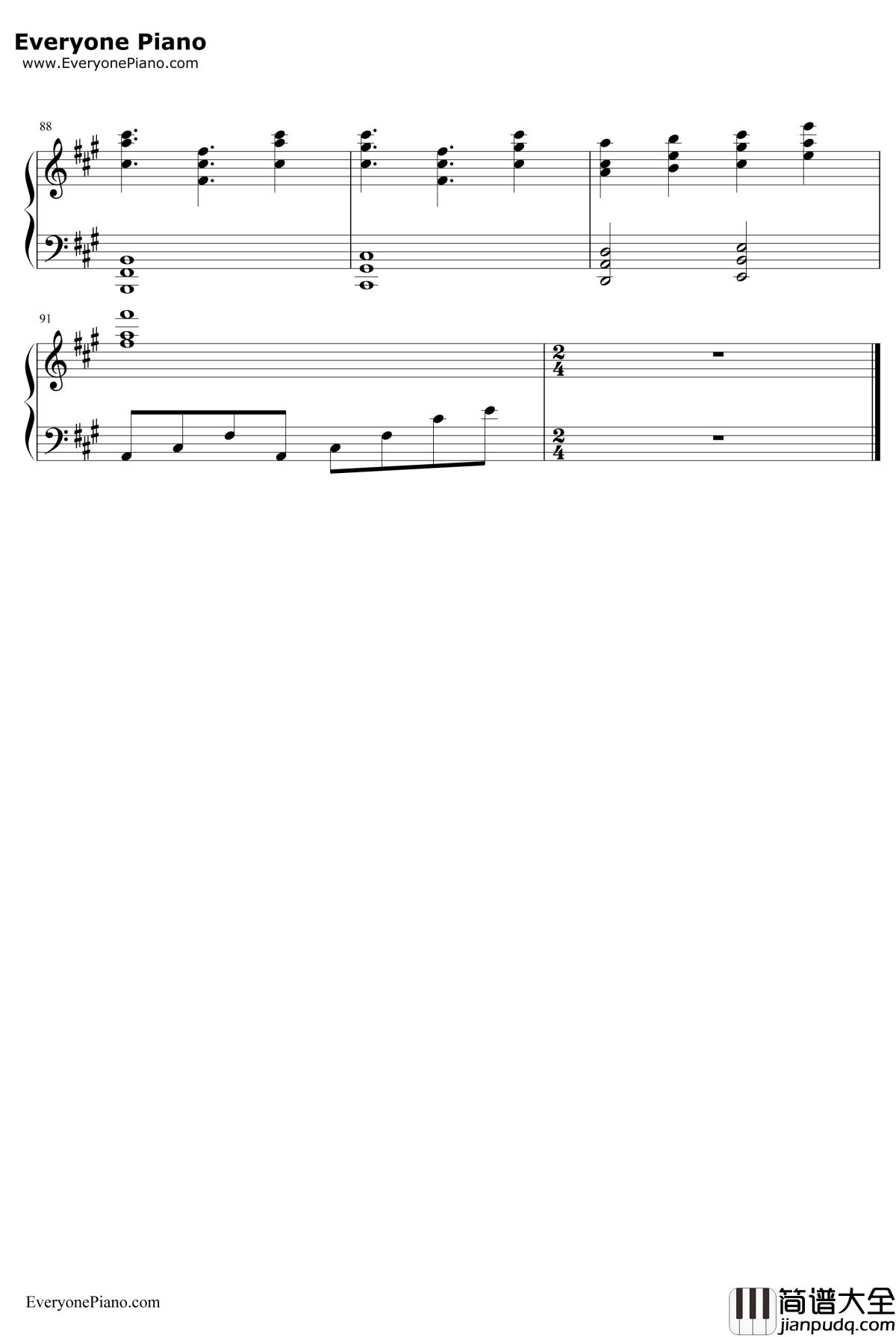 幽雅に咲かせ墨染の桜~BorderofLife钢琴谱_东方Project_幽雅に咲かせ墨染の桜~BorderofLife