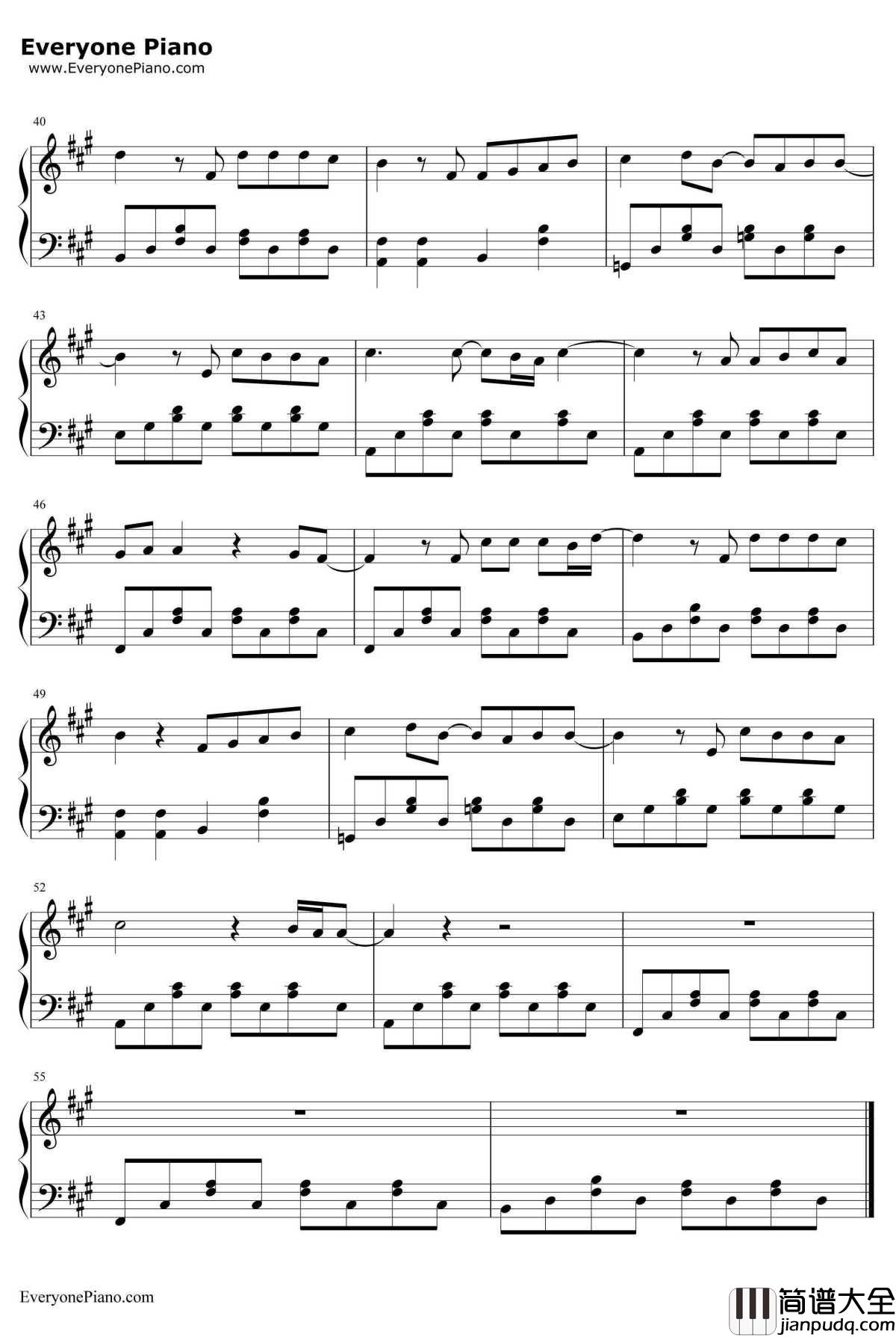 像中枪一样钢琴谱_白智英_총맞은것처럼