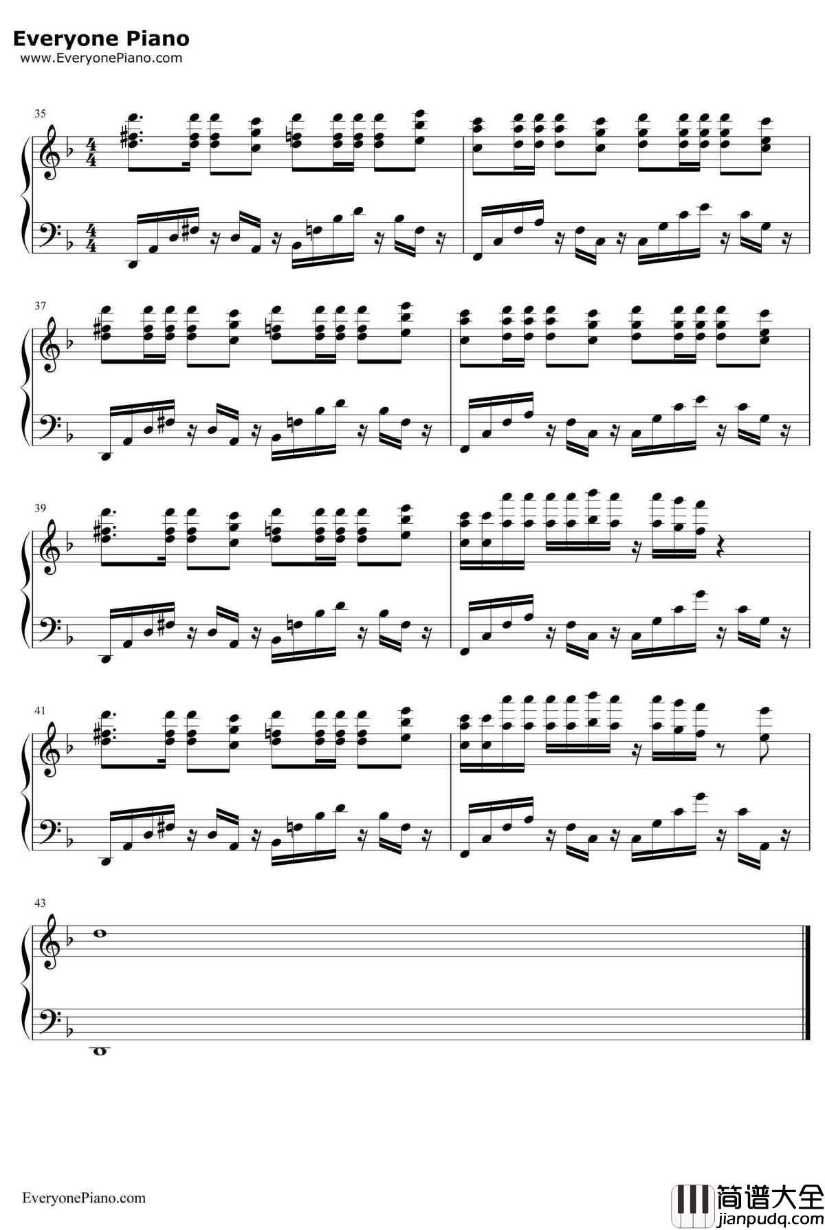 Numb钢琴谱_LinkinPark林肯公园_麻木_LinkinPark