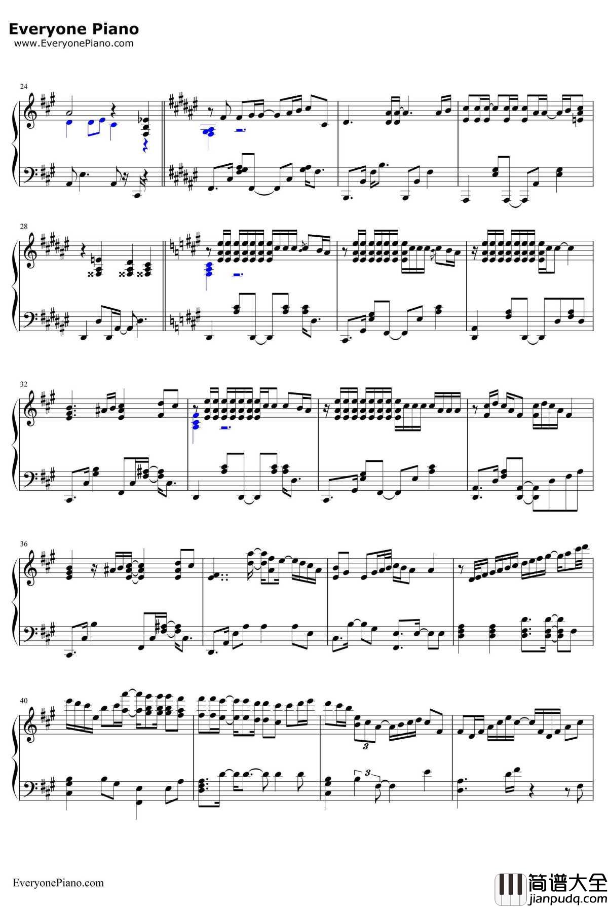 Rain钢琴谱_秦基博_言叶之庭主题曲