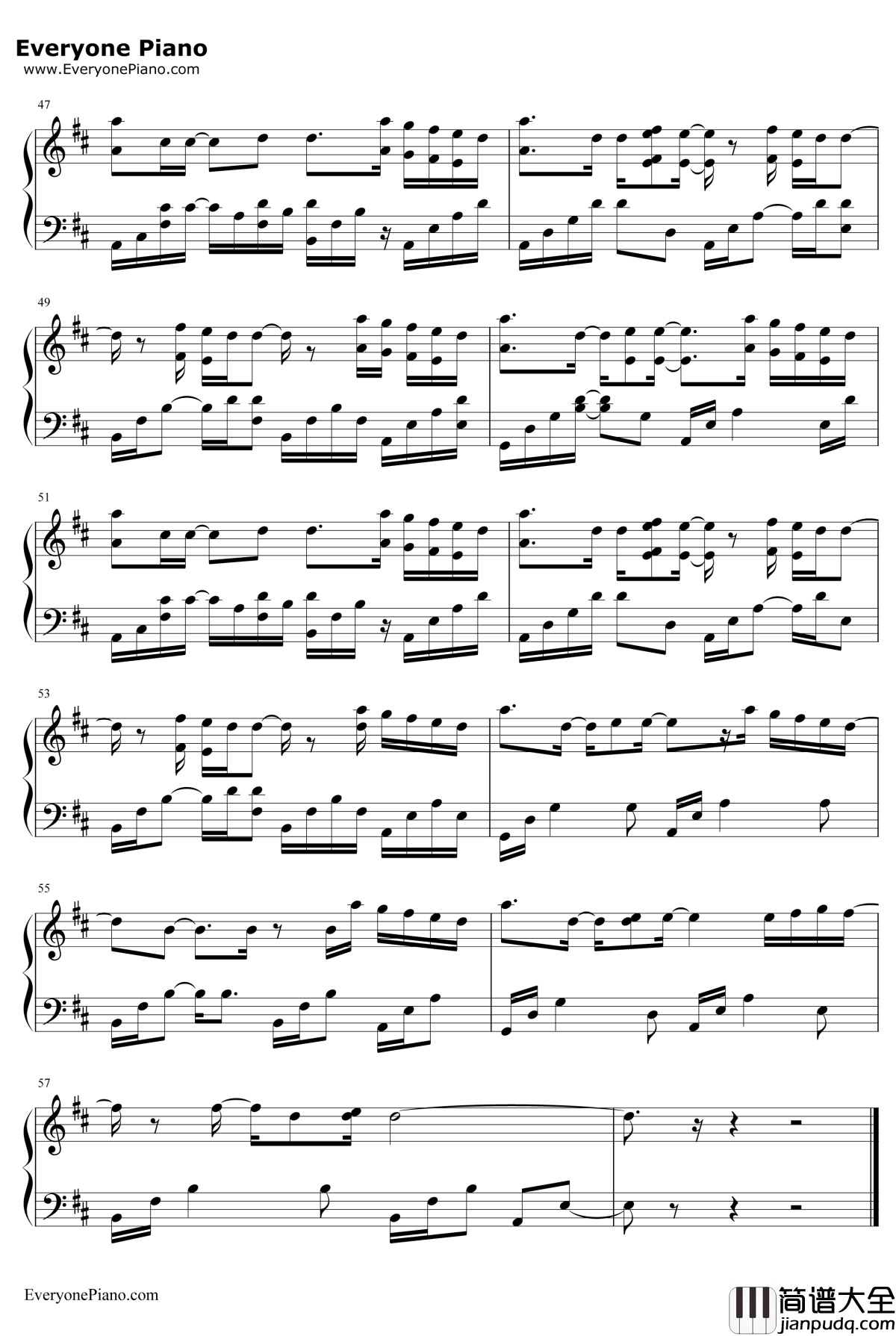 I_Wanted_You钢琴谱_InaWroldsen