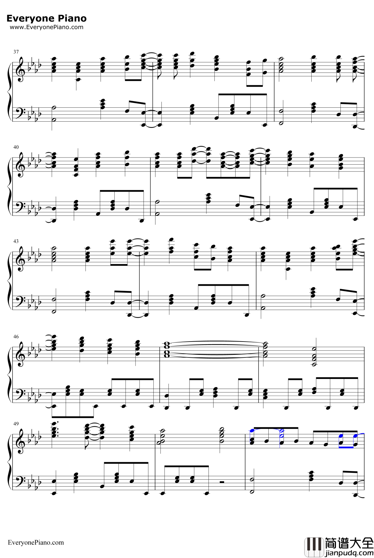 World_Étude钢琴谱_阿尔泰尔（CV：丰崎爱生）_Re:CreatorsED2