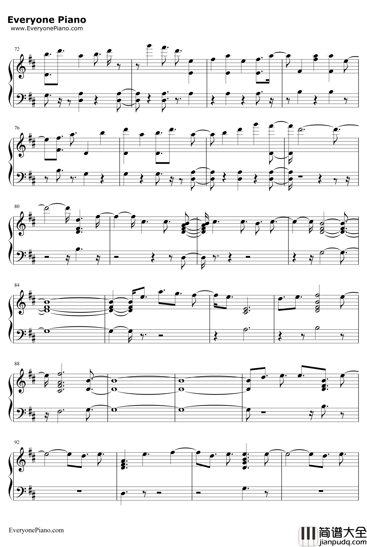 All_My_Love钢琴谱_CashCashftConorMaynard