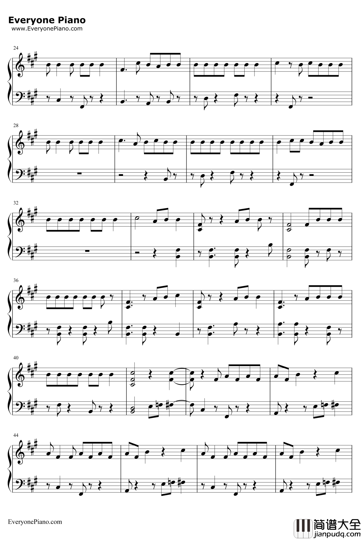 ALie钢琴谱_FrenchMontanaft.TheWeekndMaxB