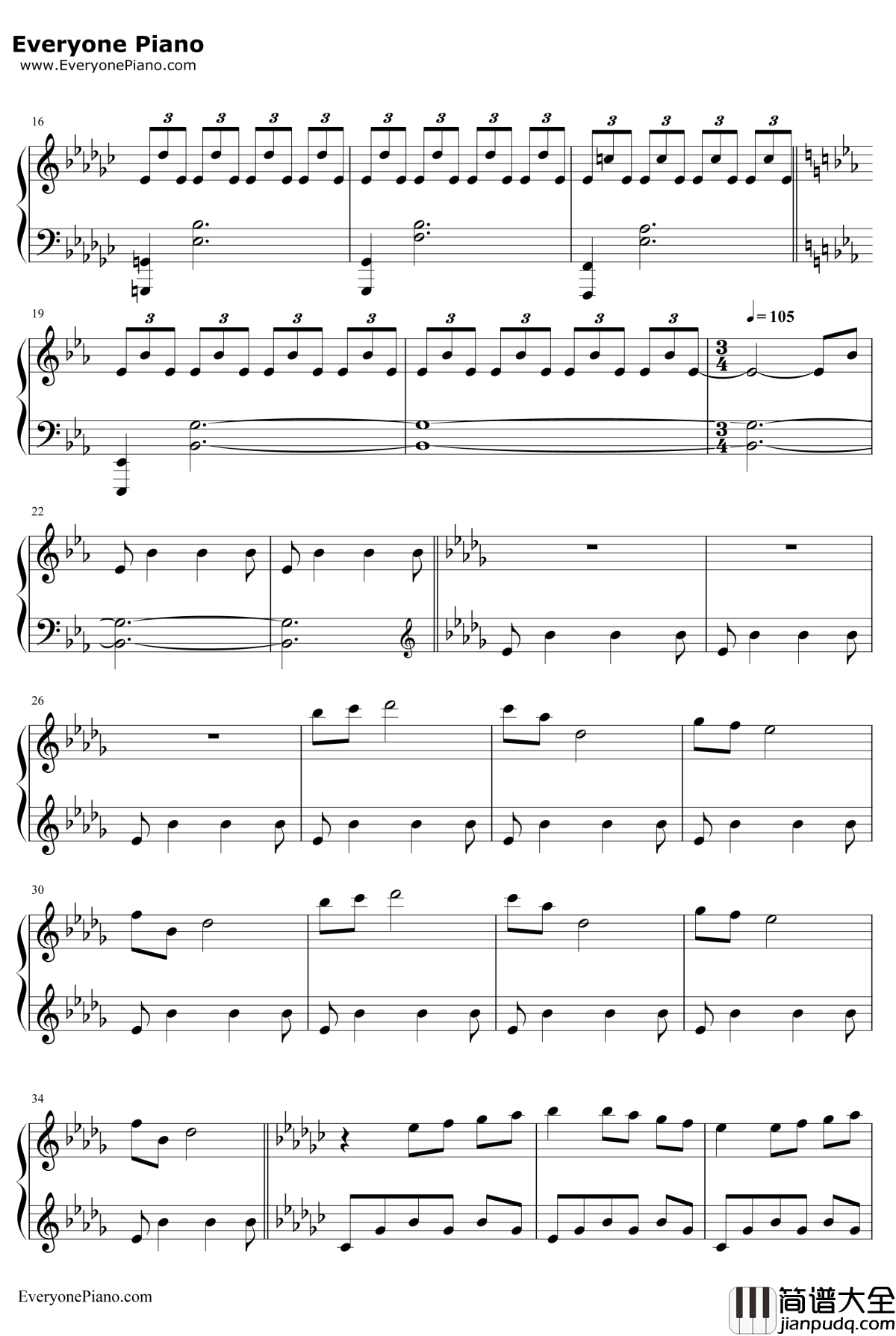 Walt钢琴谱_菅野洋子_东京残响OST