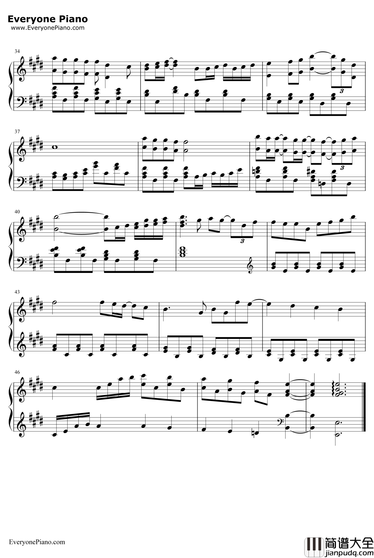 生命的旋律钢琴谱_白鸟英美子_MelodiesofLife_最终幻想9主题曲