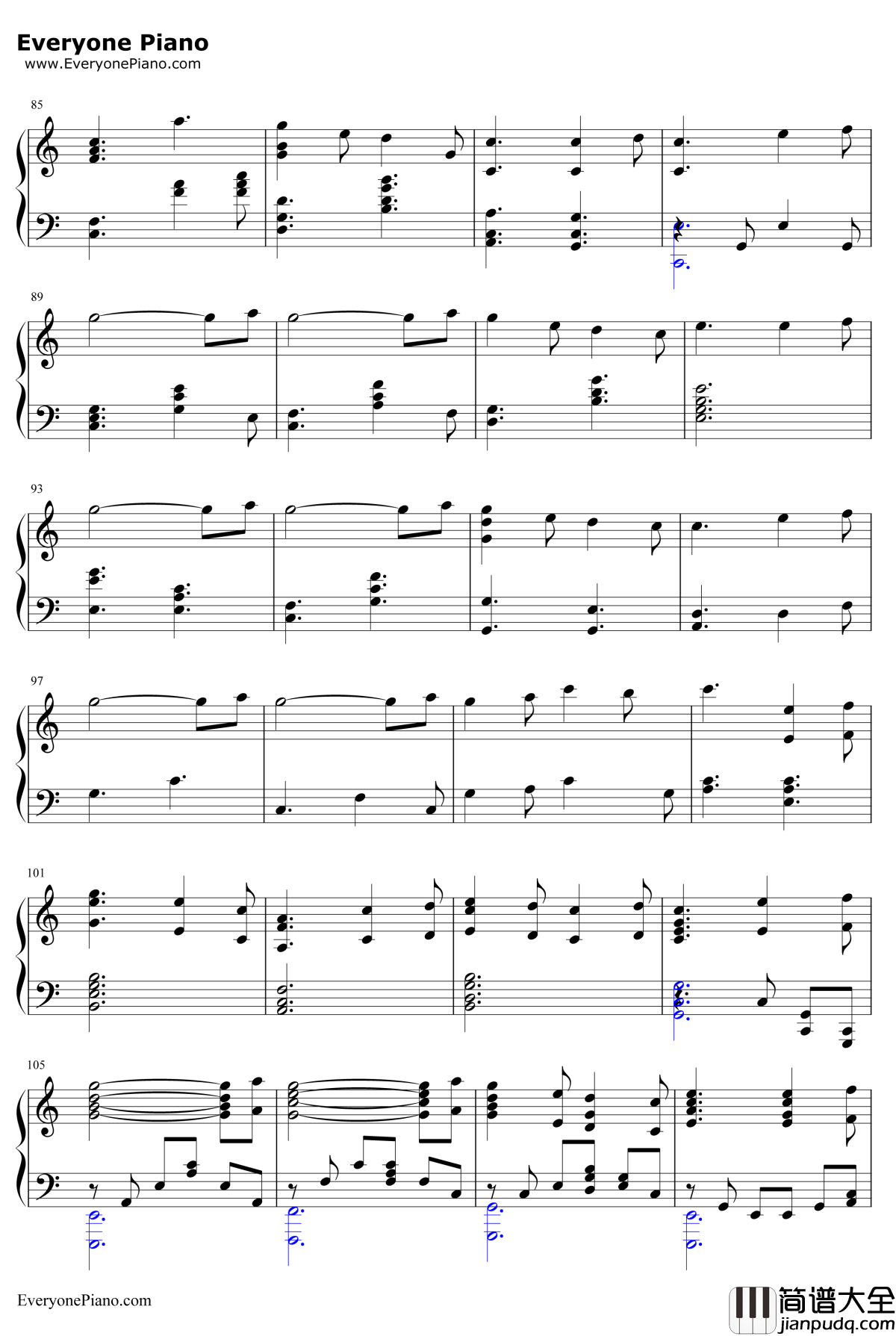 ちいさな冒険者钢琴谱_雨宫天高桥李依茅野爱衣_为美好的世界献上祝福ED