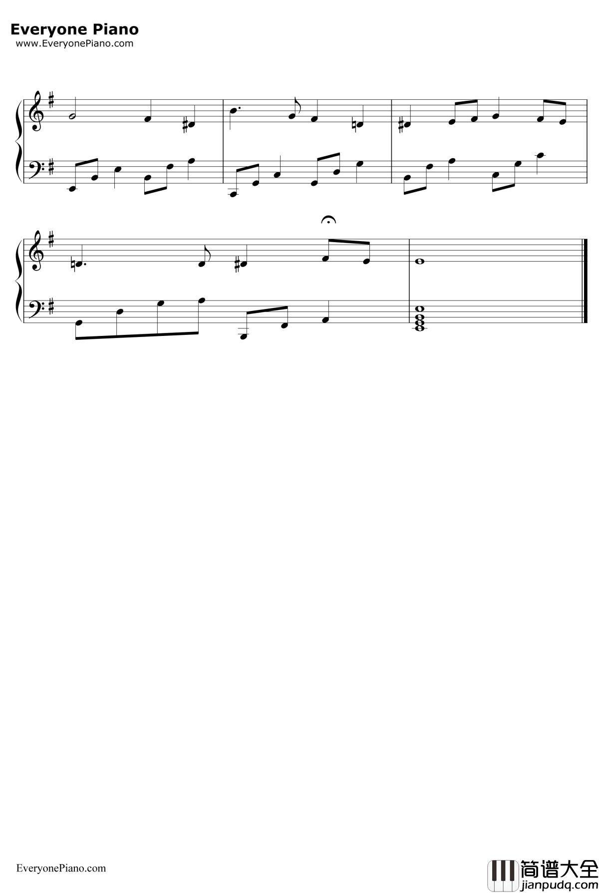 卡西莫多的礼物钢琴谱_华晨宇