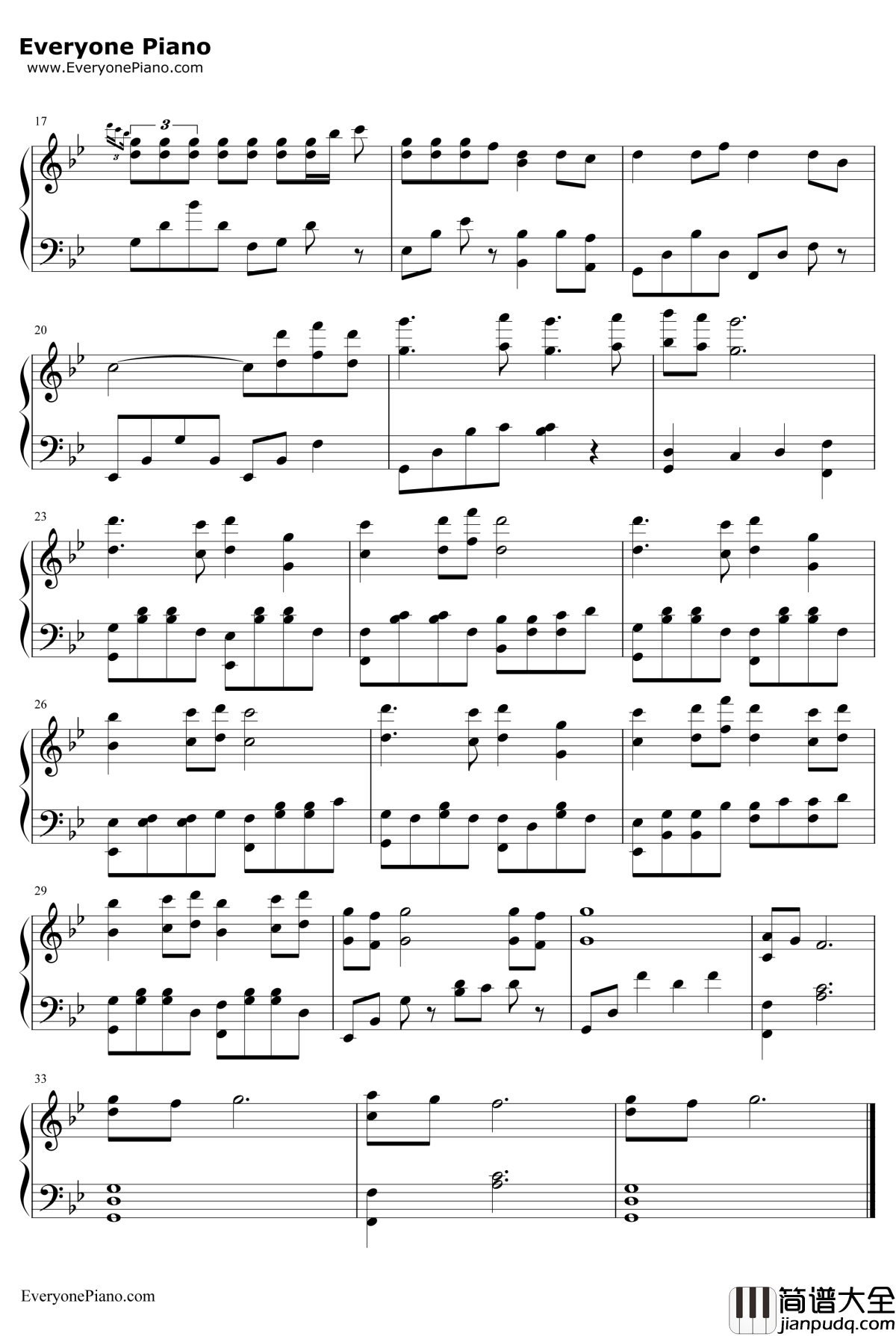 天净沙钢琴谱_骆集益_古剑奇谭配乐