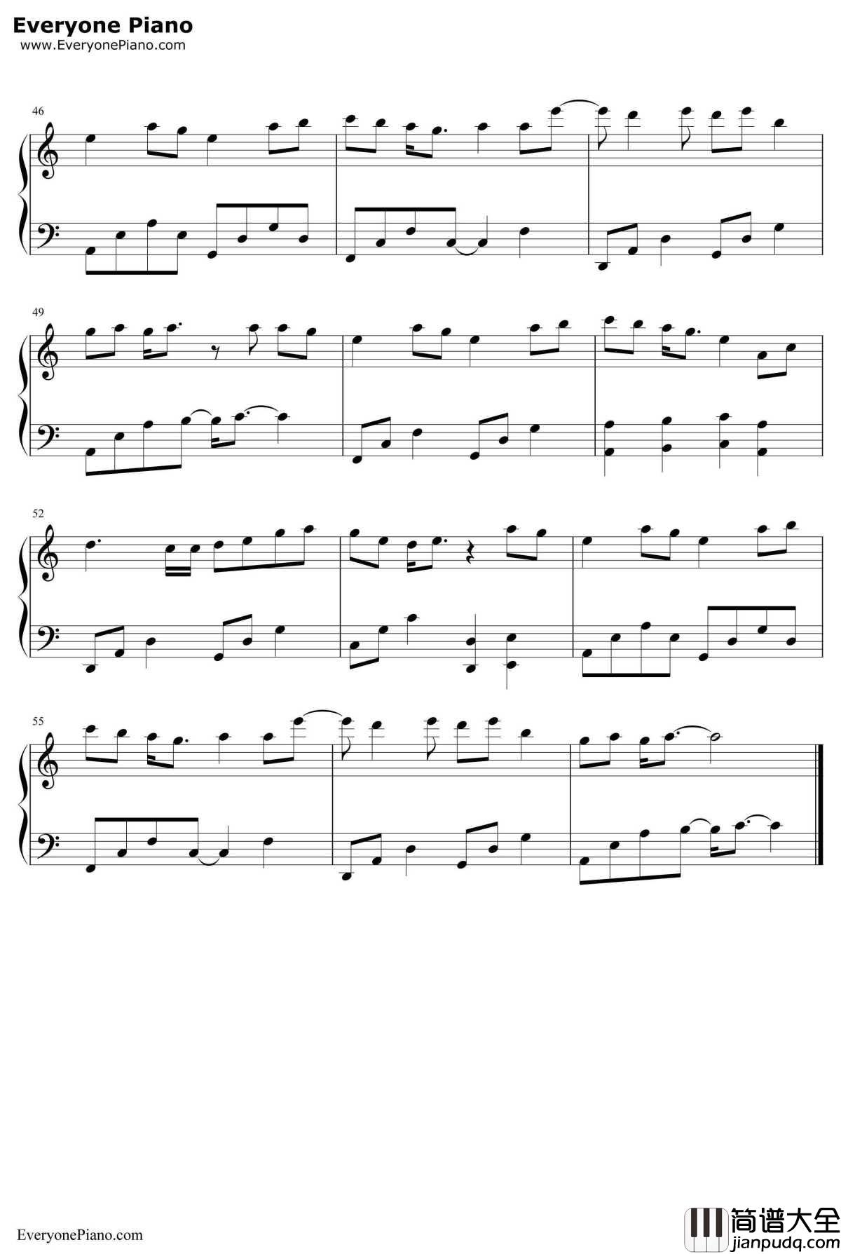 桃花诺钢琴谱_邓紫棋_上古情歌片尾曲